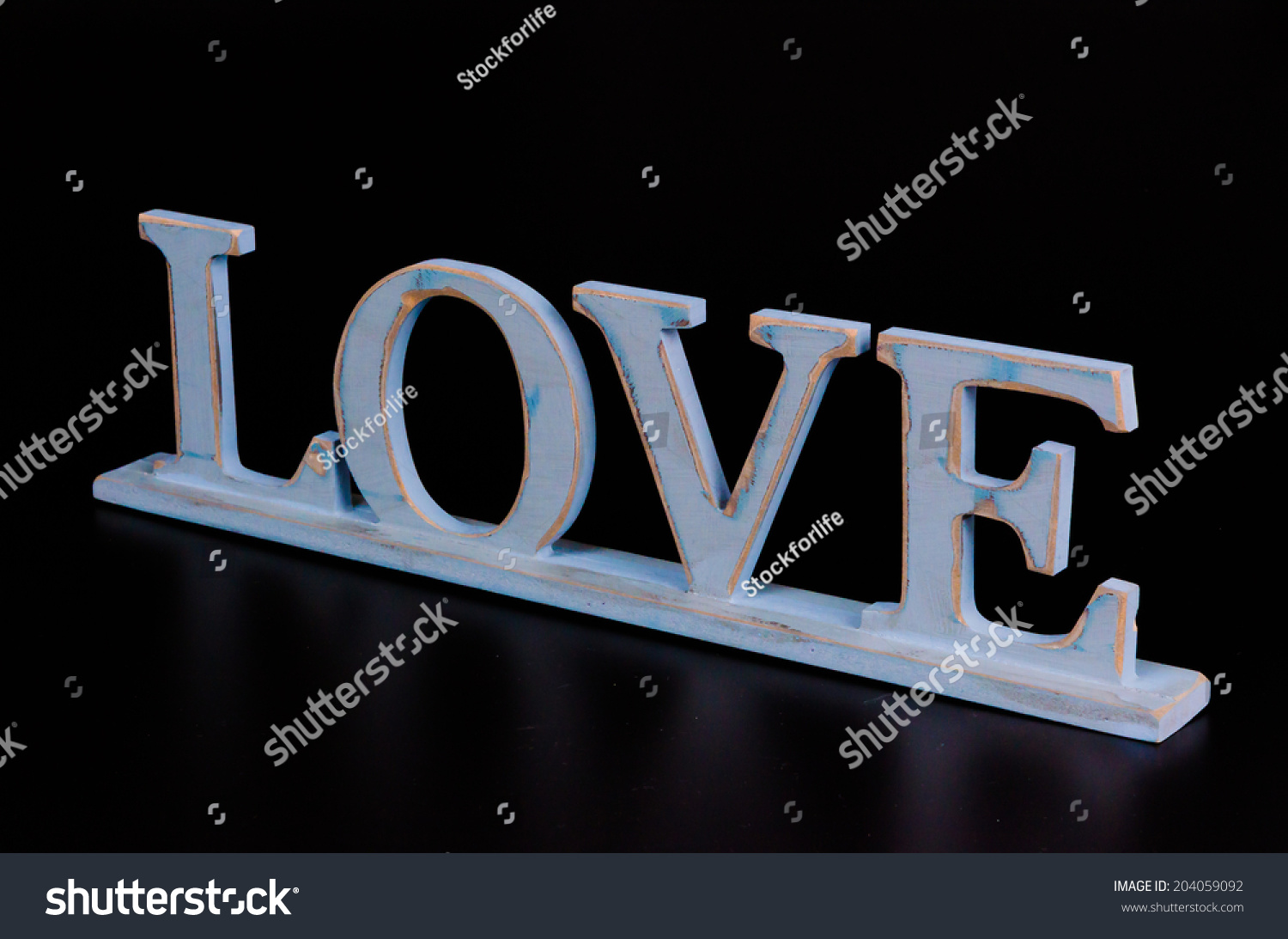 Love Word On Black Background Stock Photo 204059092 - Shutterstock