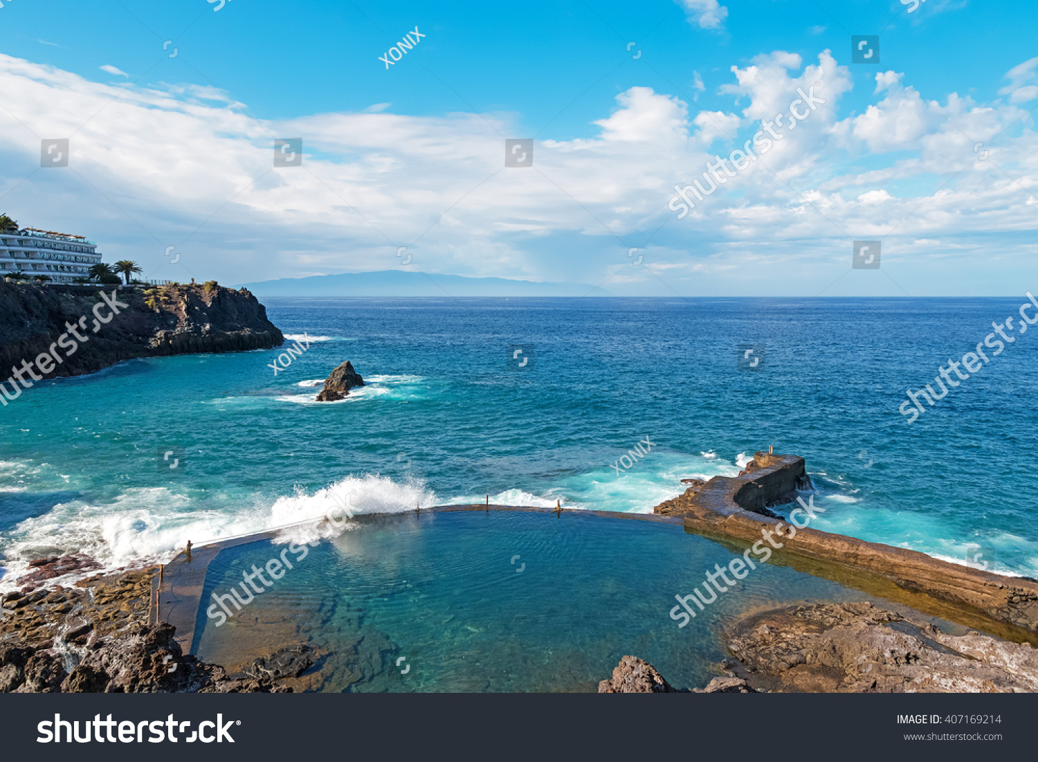 Lovely Natural Pool Crystal Clear Azure Stock Photo Edit Now