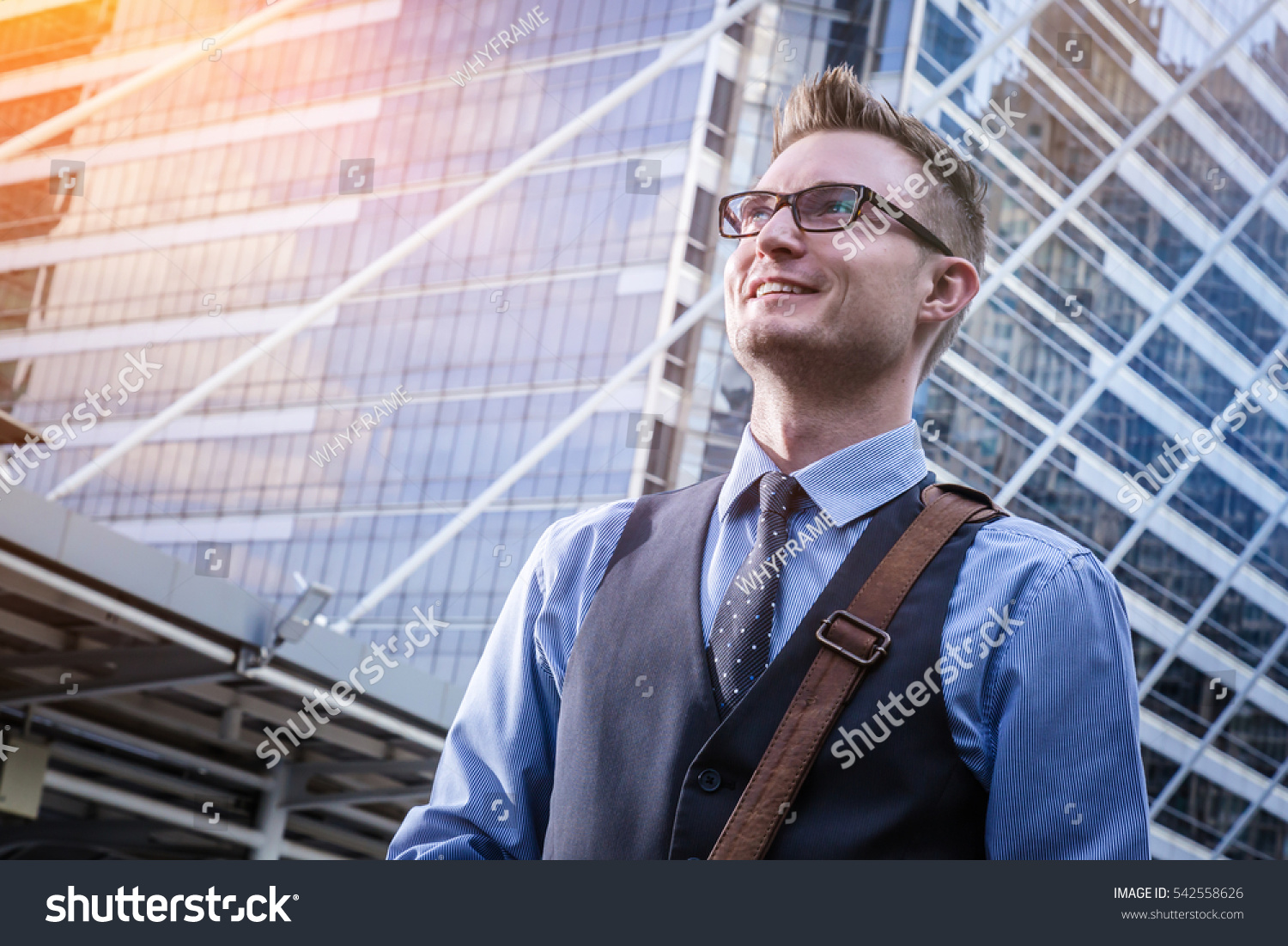 Low Angle Shot Corporate Executive Walking Stock Photo Edit Now