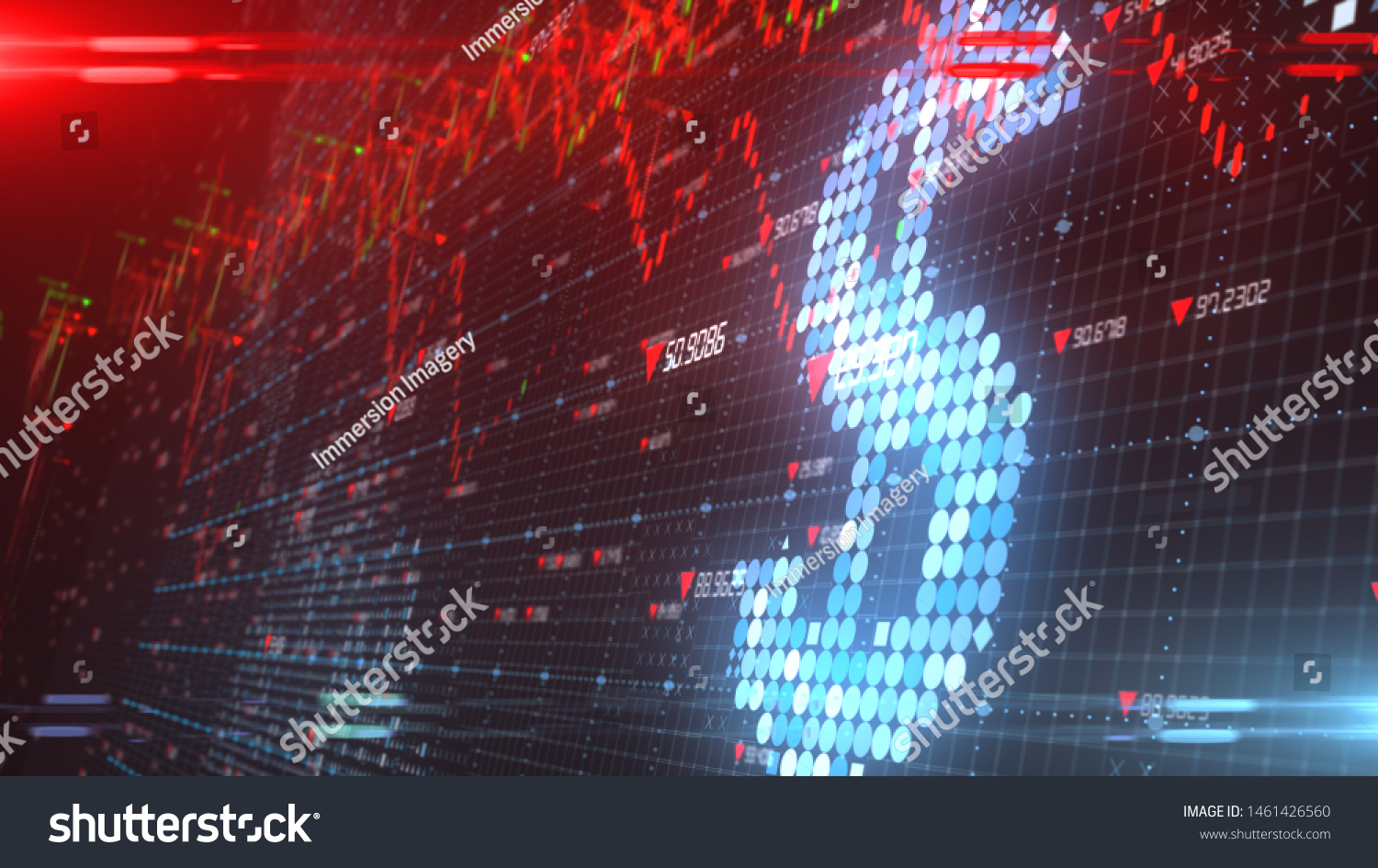 low-interest-rate-economic-recession-stock-stock-illustration