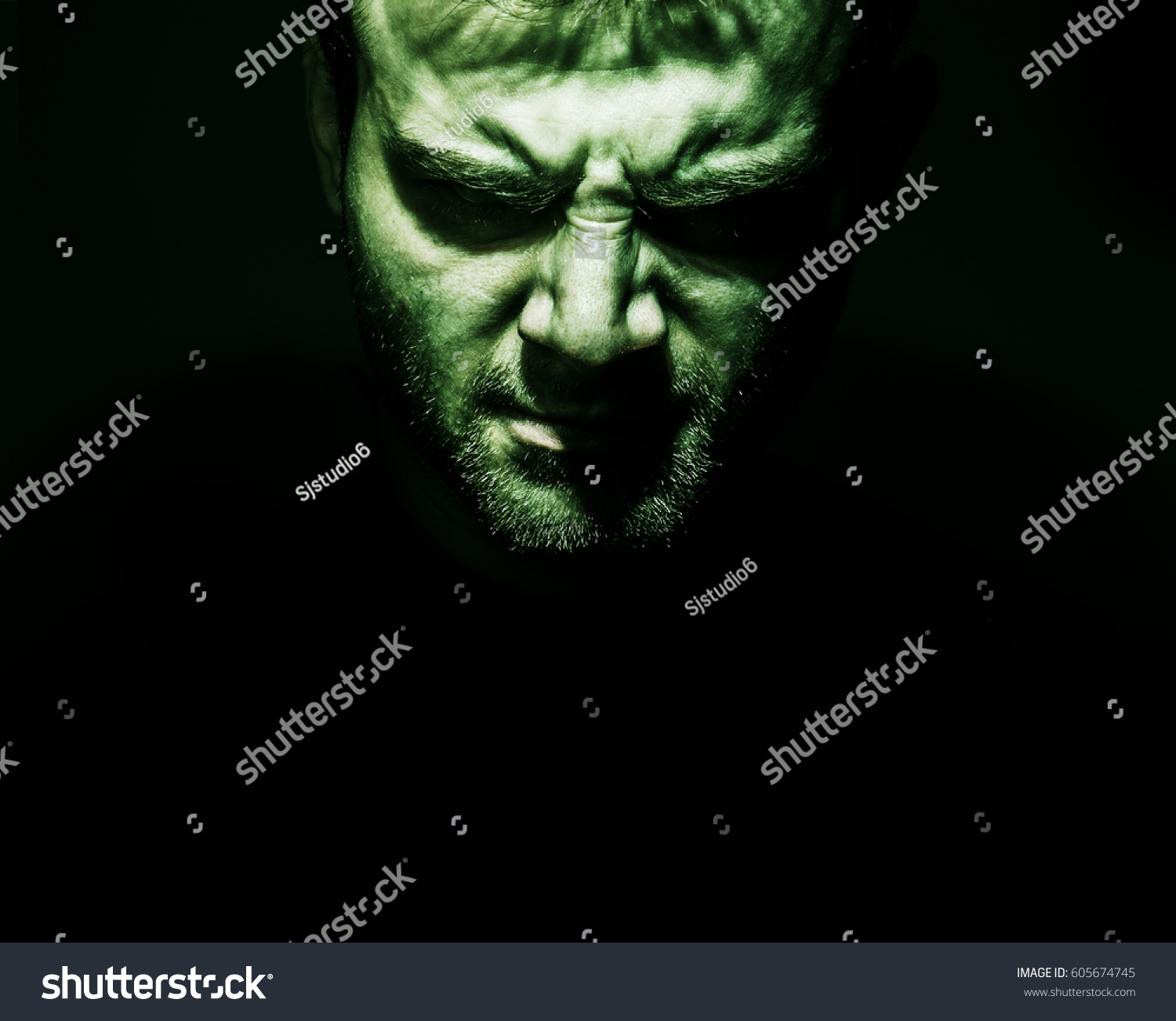 Low Key Portrait Evil Devil Bad Stock Photo 605674745 | Shutterstock