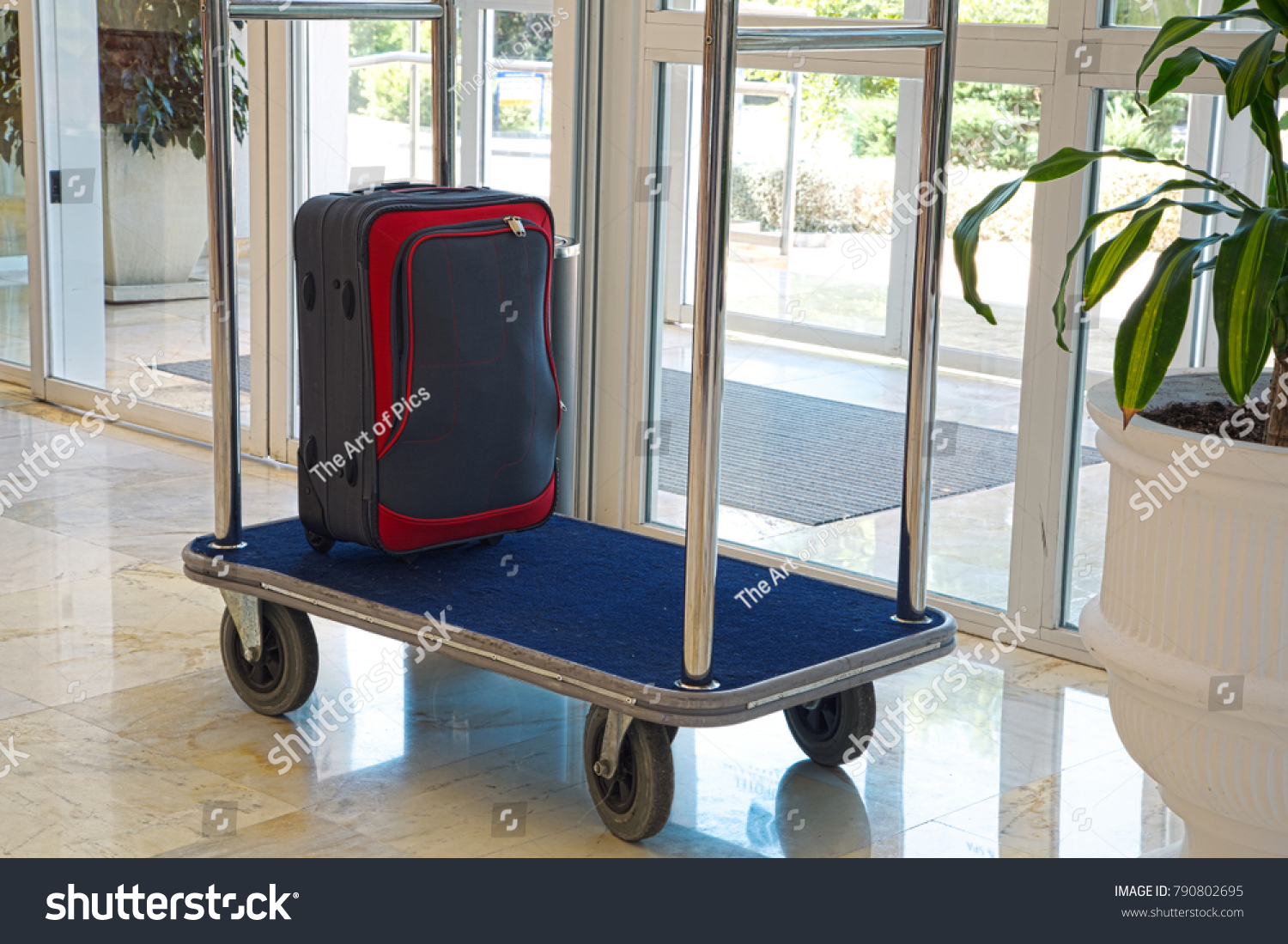 hotel lobby trolley