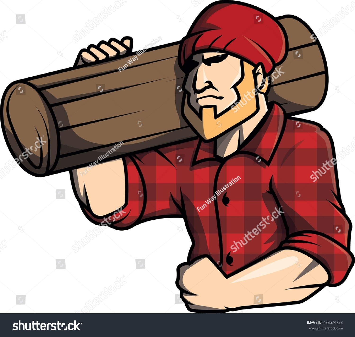 Lumberjack Design Vector Illustration Stock Illustration 438574738