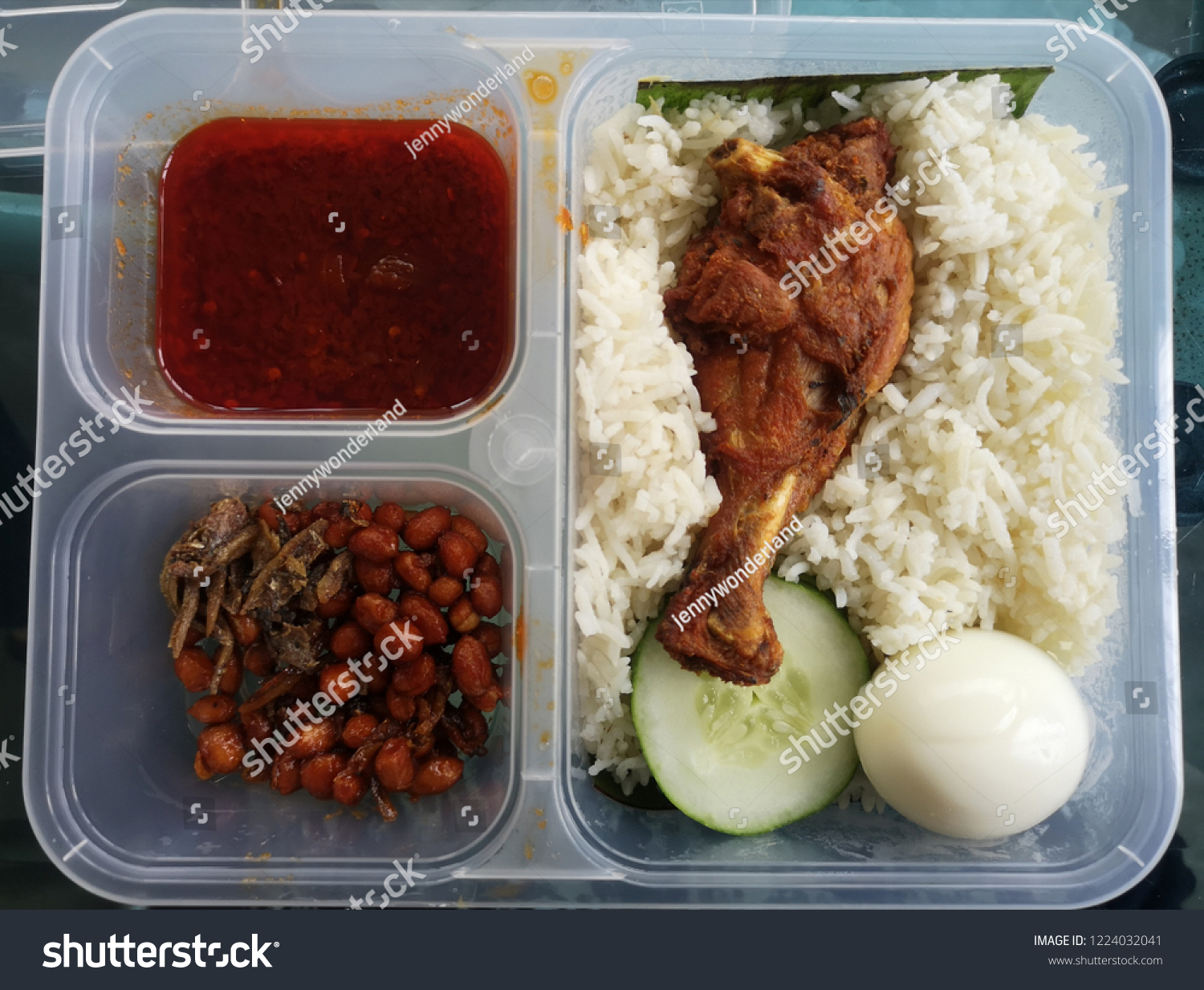 Lunch Delivery Set Famous Traditional Nasi Stock Photo Edit Now 1224032041