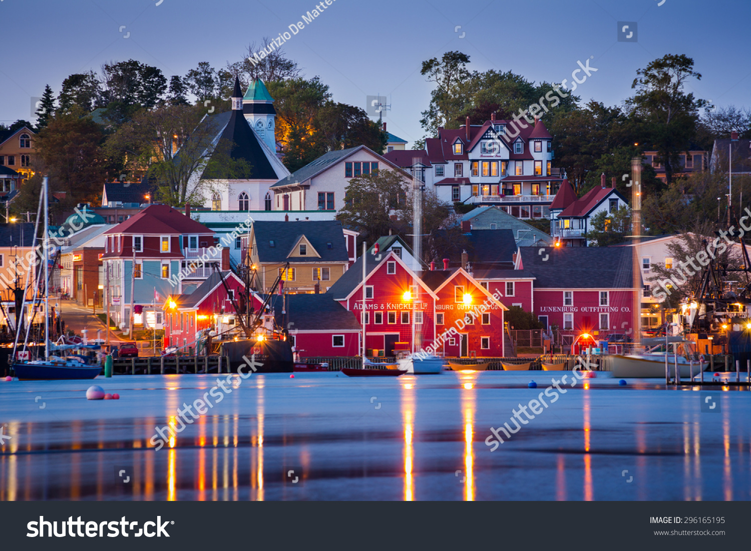 Стоковая фотография «LUNENBURG CANADA AUGUST 24 View Famous» (изменить