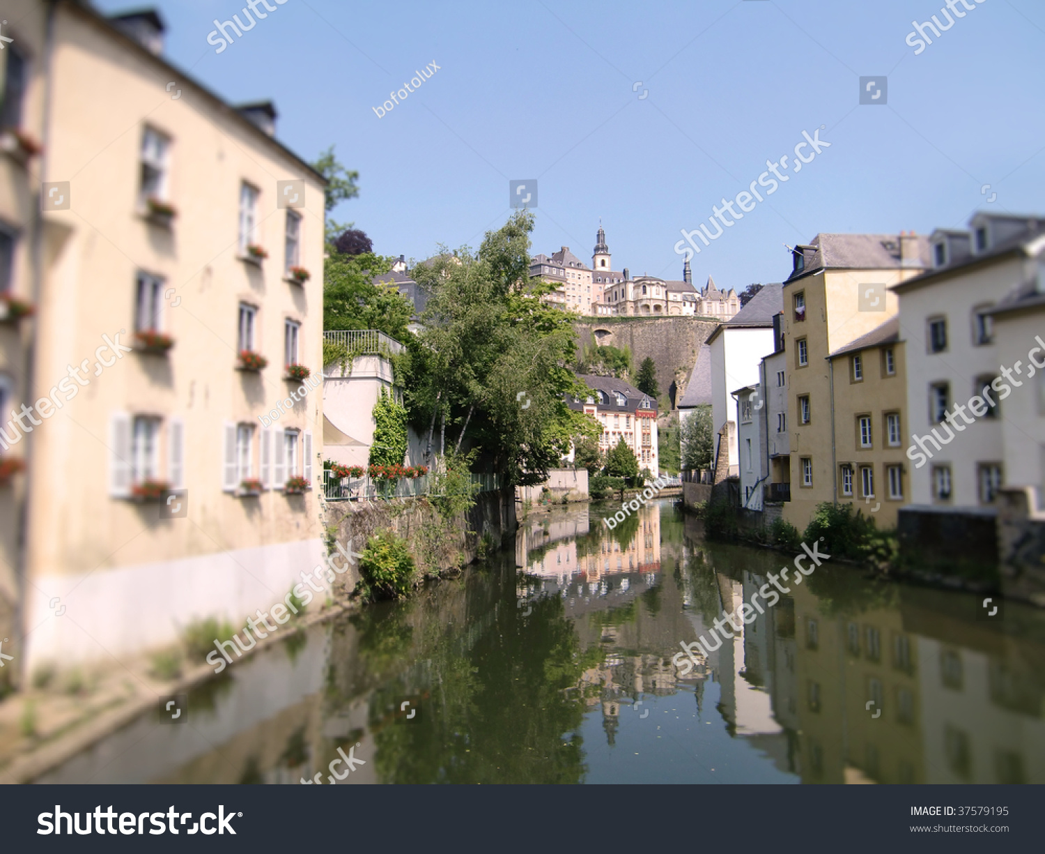 Luxembourg (Old Town) - The Alzette Valley Stock Photo 37579195 ...