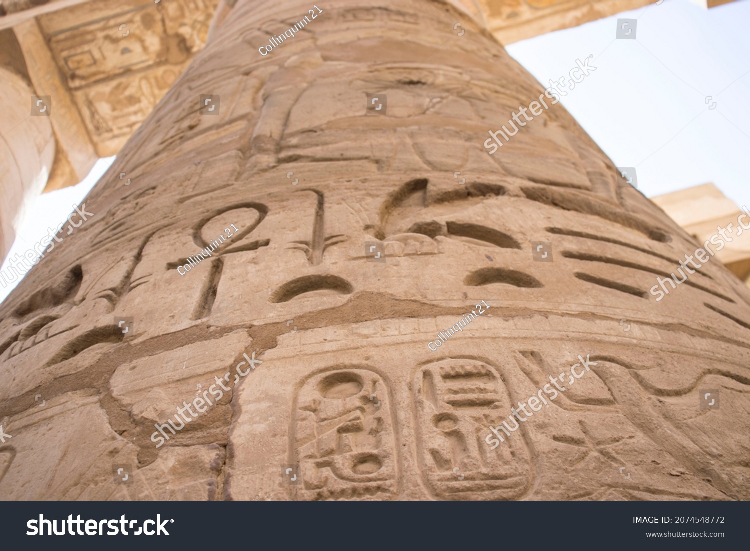 Luxor Hieroglyphic Temple Egypt Stock Photo 2074548772 | Shutterstock