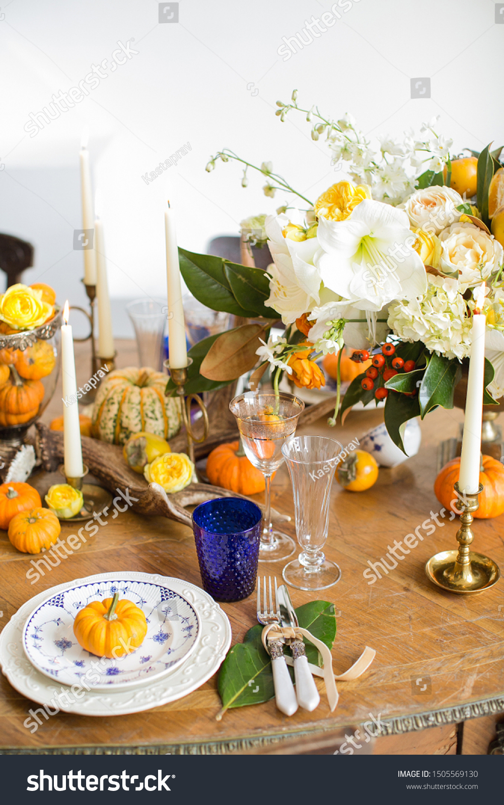 Luxurious Elegant Wedding Decor Autumn Style Stock Photo Edit Now