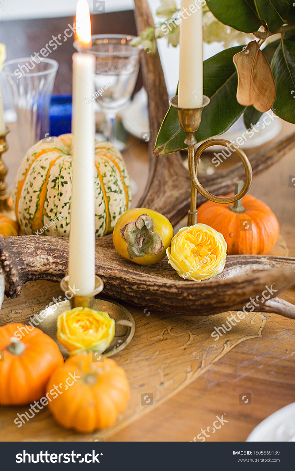 Luxurious Elegant Wedding Decor Autumn Style Stock Photo Edit Now