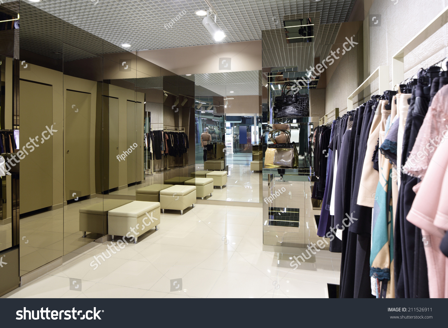 Luxury Fashionable Brand New Interior Cloth Stock Photo 211526911 ...