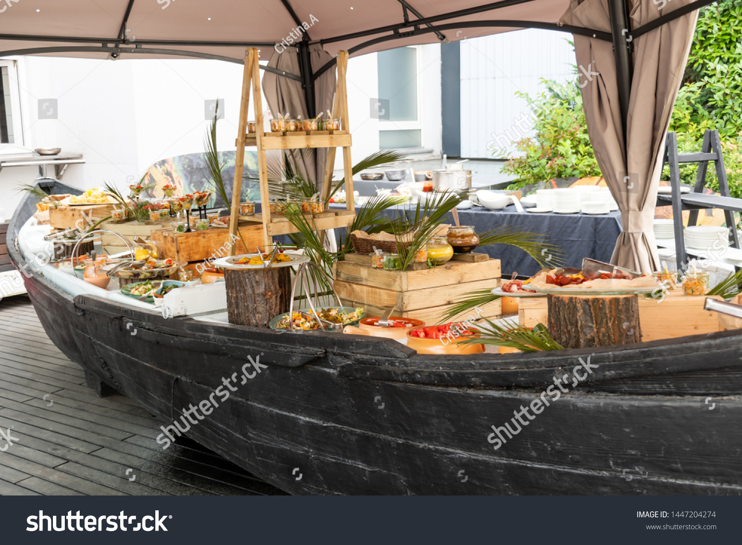 Luxury Catering By Pool Food Bloggers Stock Image Download Now