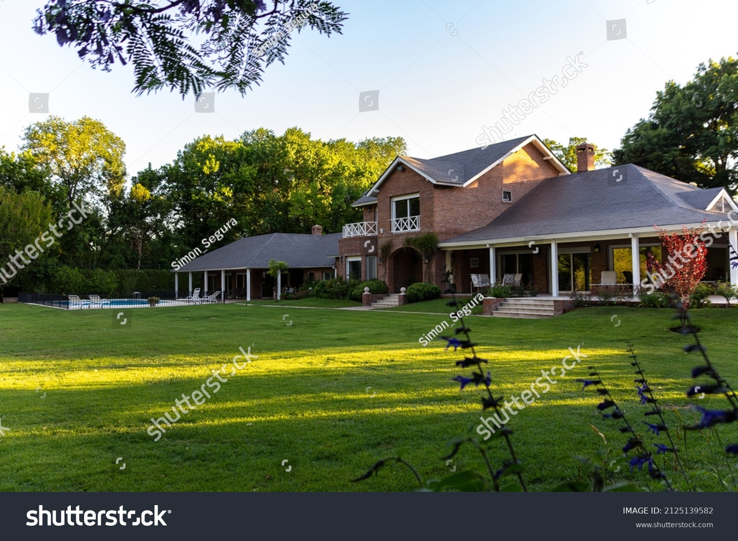 Luxury Home Residential Neighborhood Suburbs Buenos Stock Photo ...