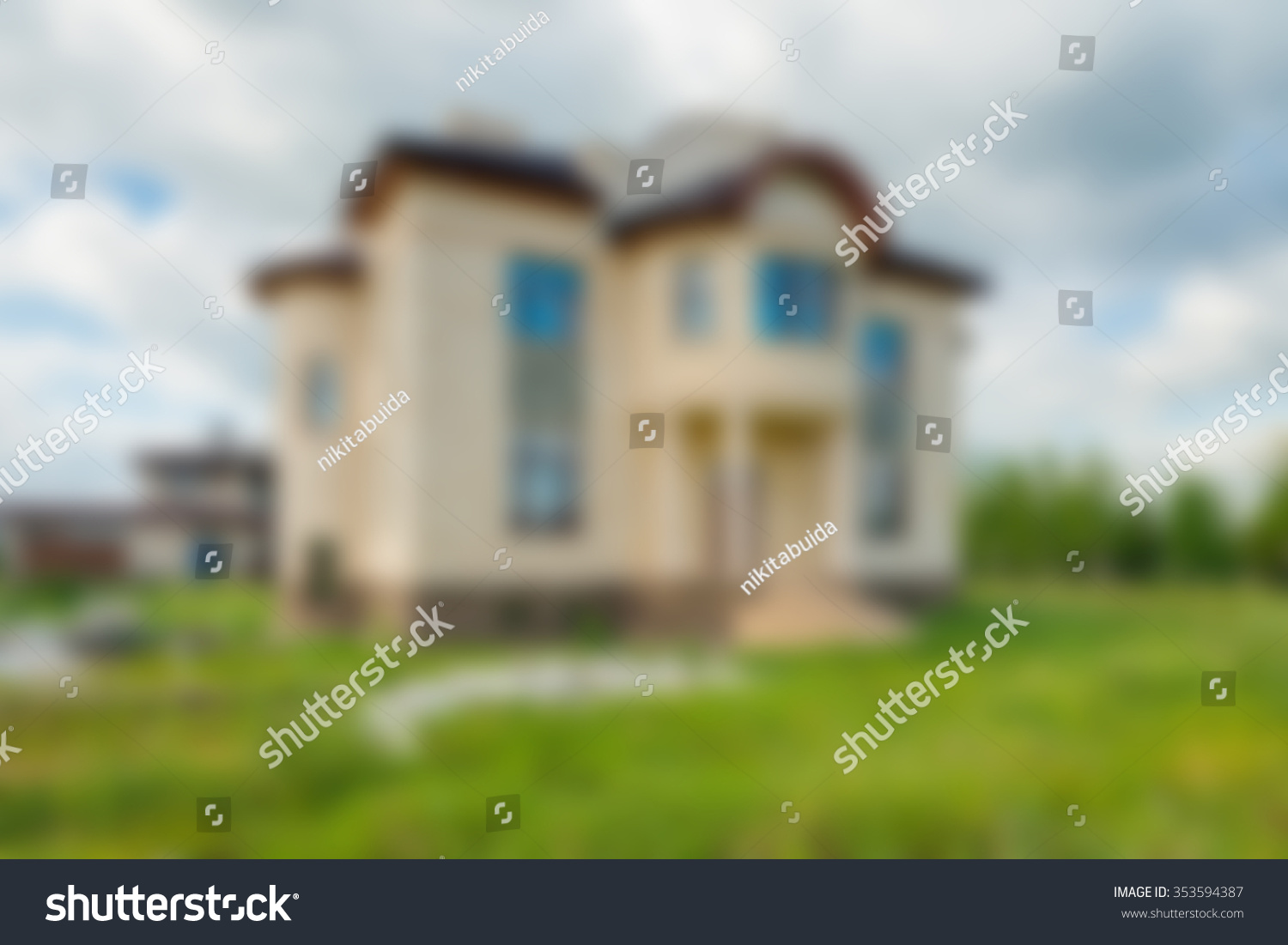 Luxury House Exterior Theme Creative Abstract Stock Photo 353594387 ...