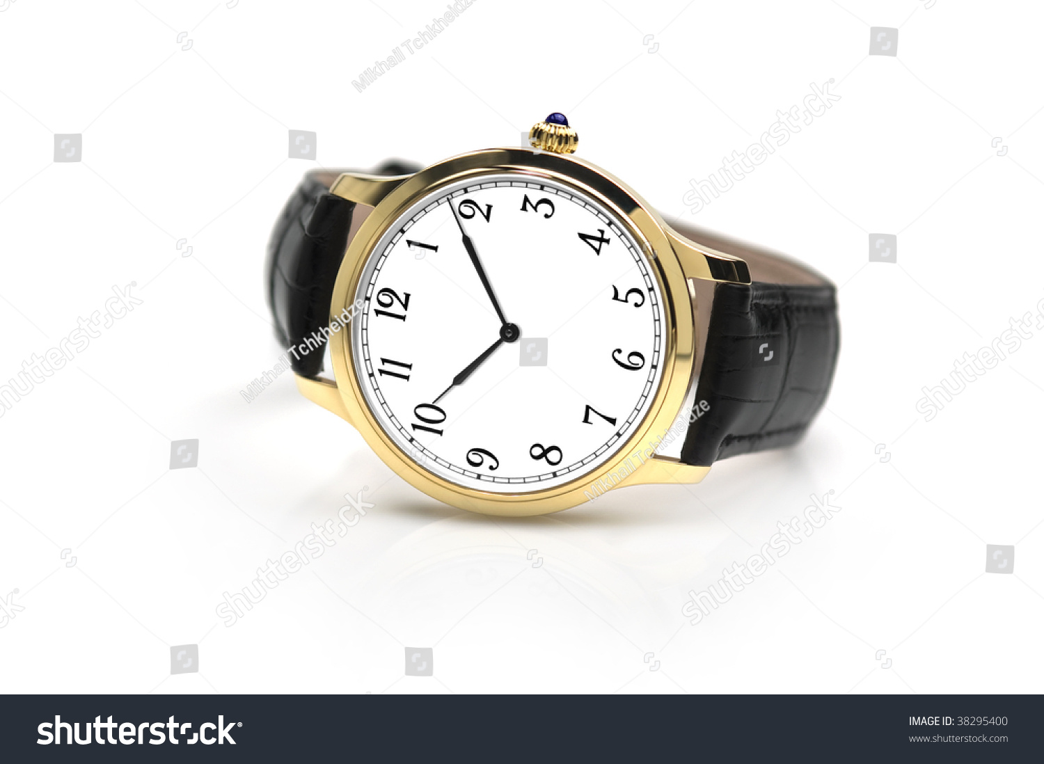 Luxury Wrist Watch On White Background Stock Photo 38295400 : Shutterstock
