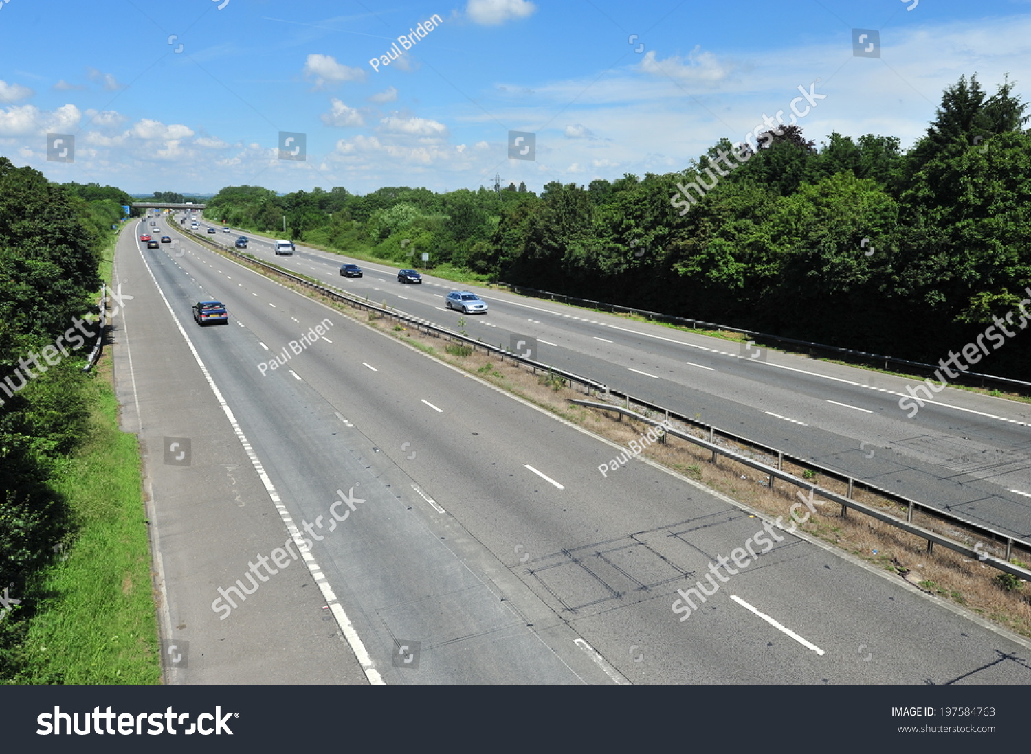 M23 Motorway Near Gatwick Airport 9 June 2013 Stock Photo 197584763 ...