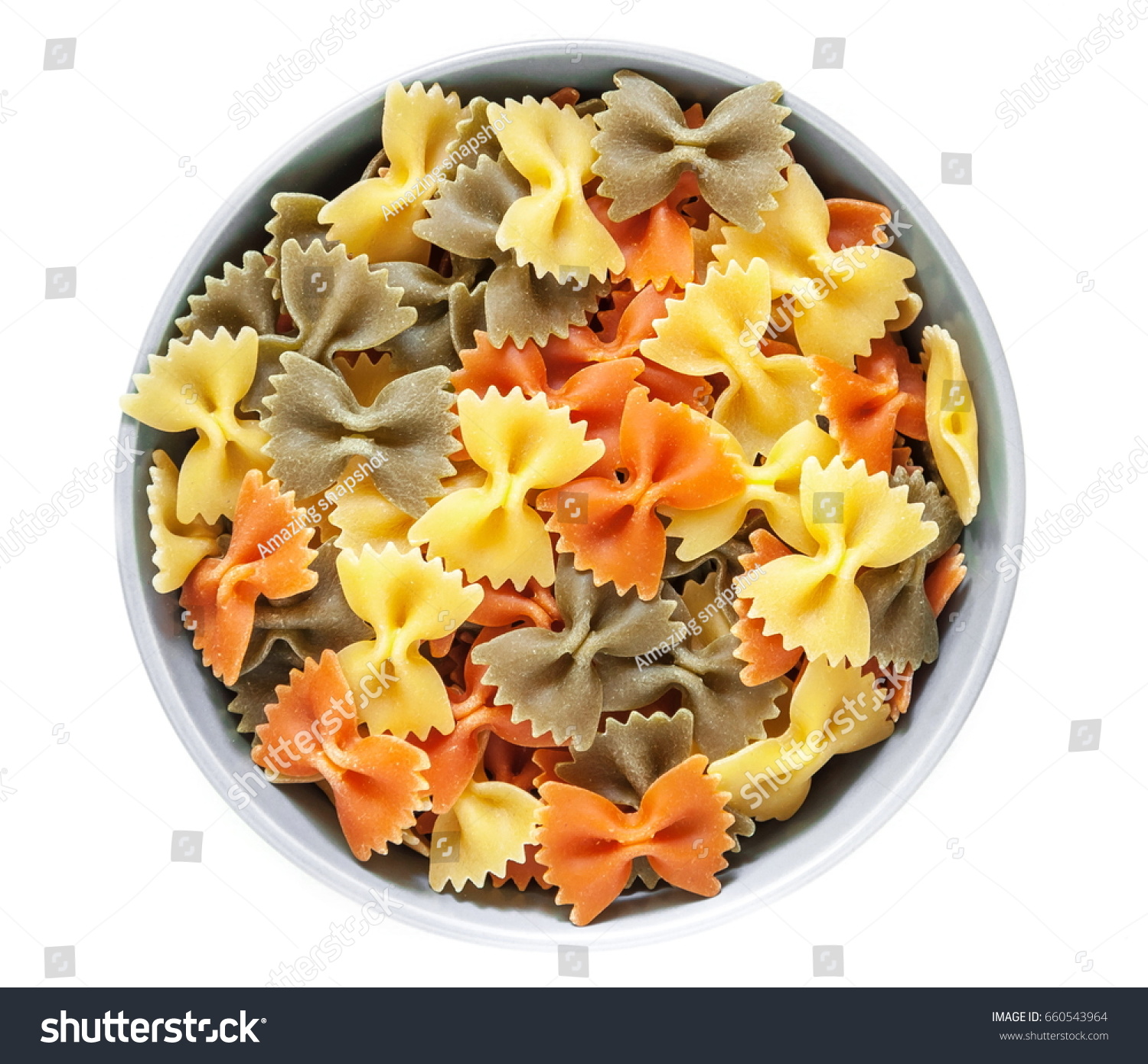 Download Macaroni Farfalle Clay Bowl Raw Colored Backgrounds Textures Stock Image 660543964 Yellowimages Mockups