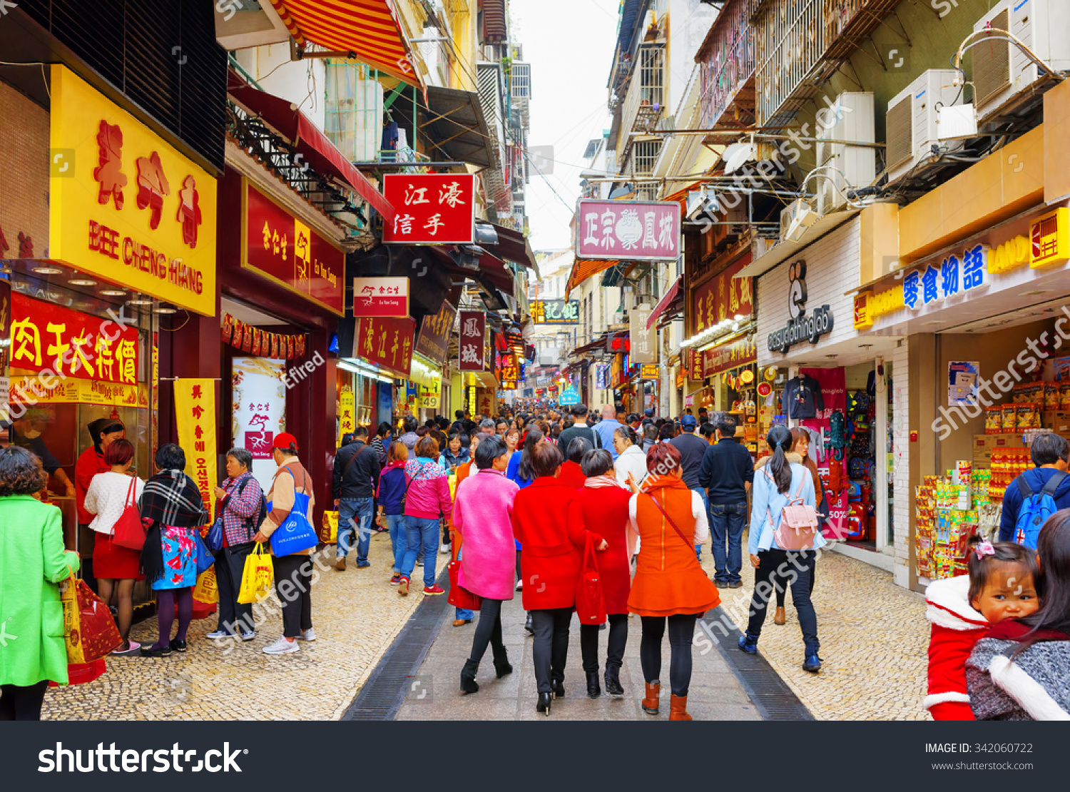 Macau - January 30, 2015: Trading In Anticipation Of The Chinese New ...