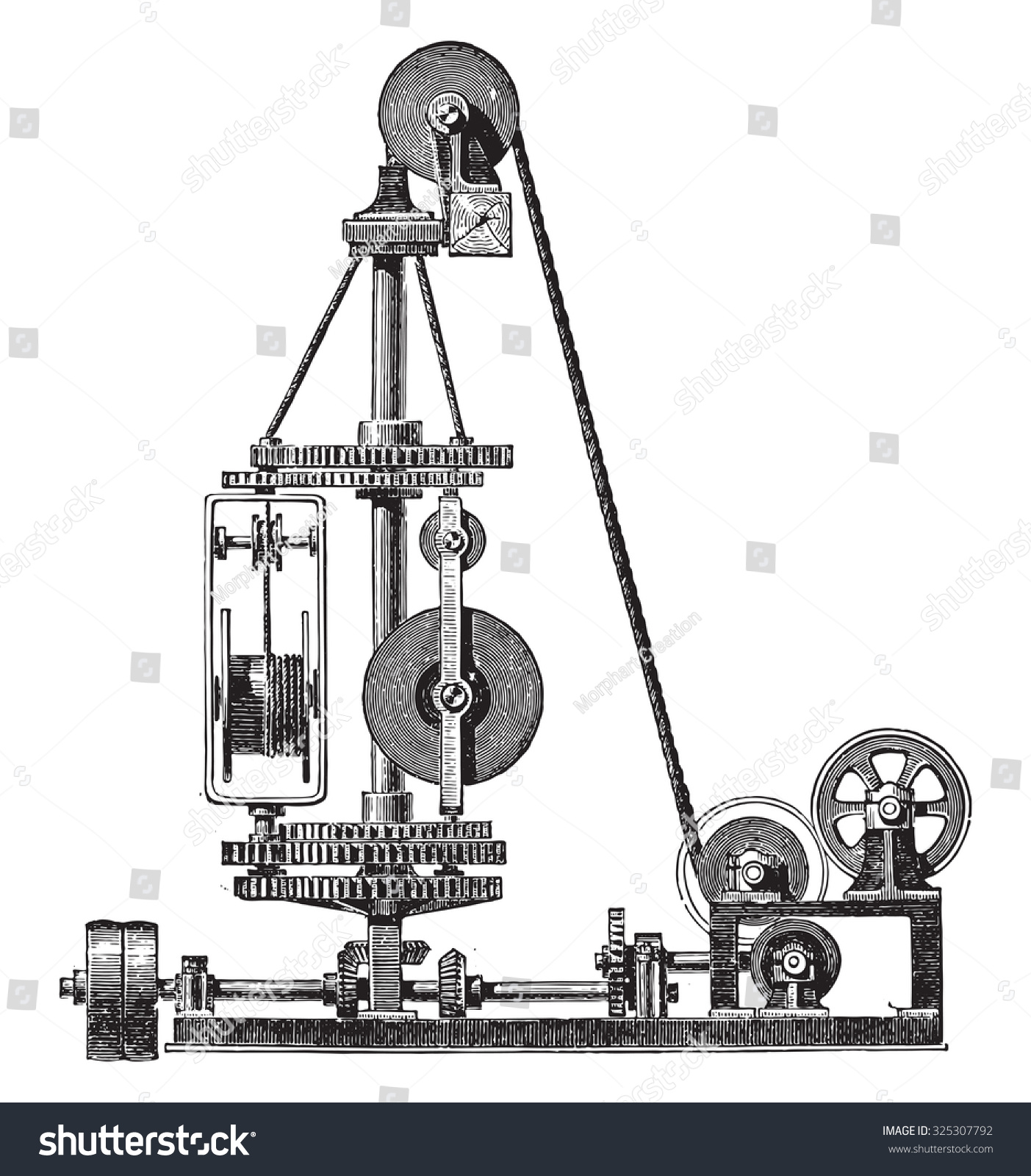 4.745 Antique pulley Gambar, Foto Stok & Vektor | Shutterstock