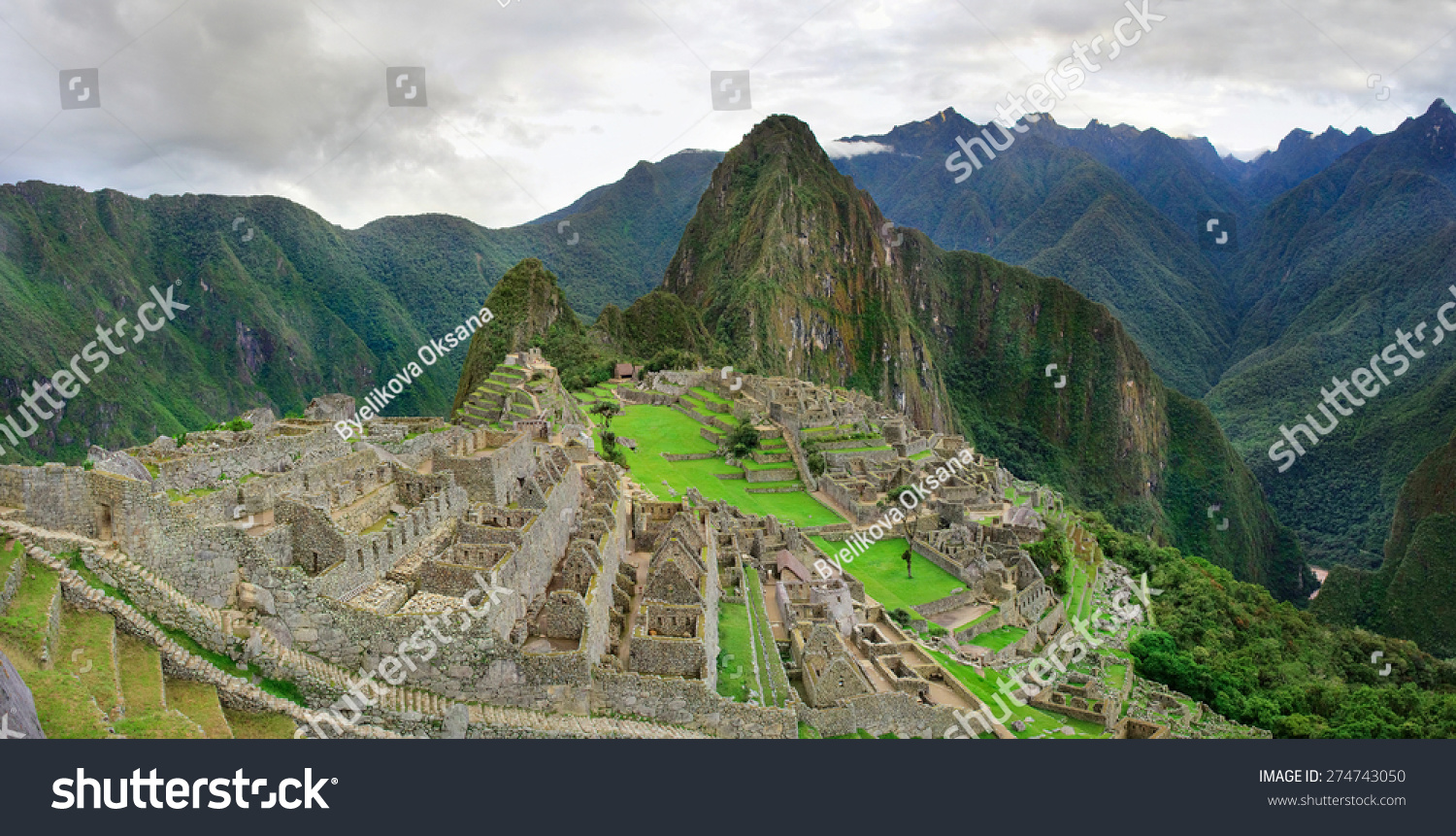 Machu Picchu In Peru. Unesco World Heritage Site Stock Photo 274743050 