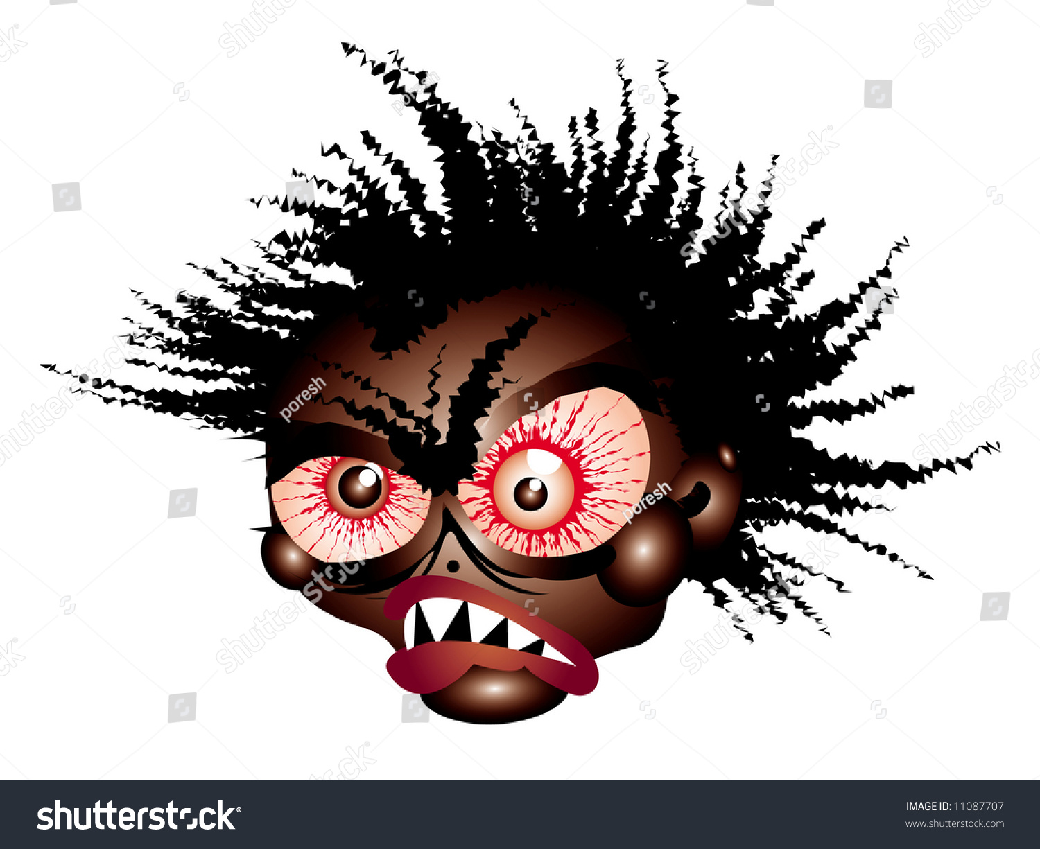 Mad Ugly Face Vector Illustration Stock Illustration 11087707 Vector clip art illustration with simple gradients. https www shutterstock com image illustration mad ugly face vector illustration 11087707