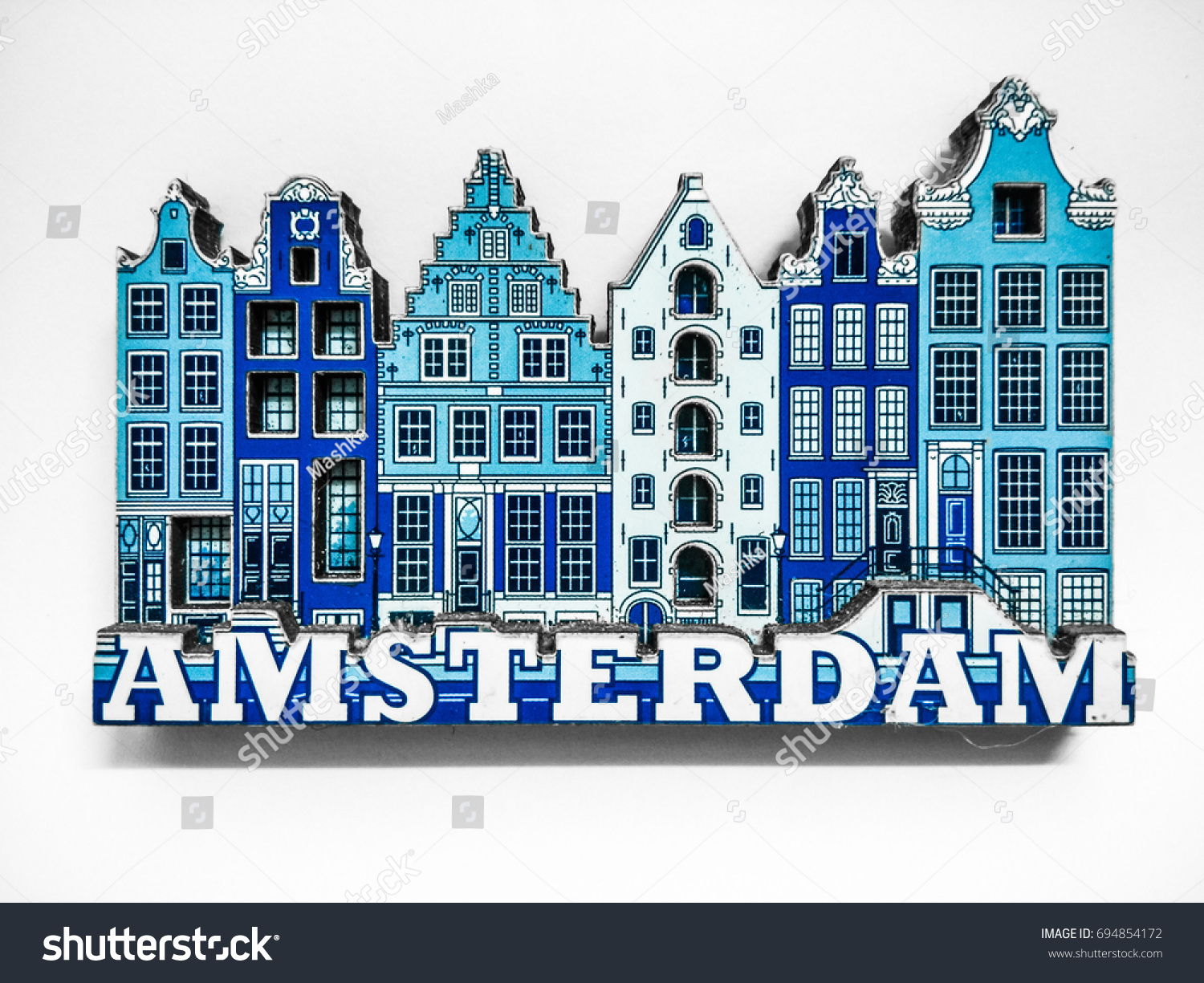 6774 Amsterdam Magnet Stadtansicht Poly Holland Niederlande Souvenir 