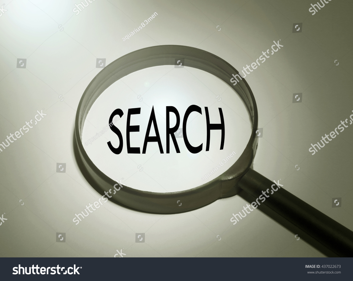 Magnifying Glass Word Search Searching Stock Photo 437022673 | Shutterstock