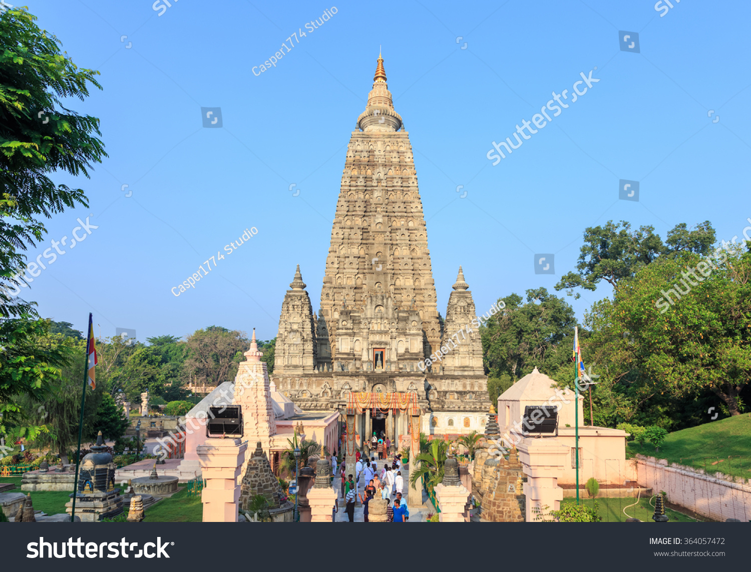 Mahabodhi Temple Bodh Gaya India Site Stock Photo (Edit Now) 364057472