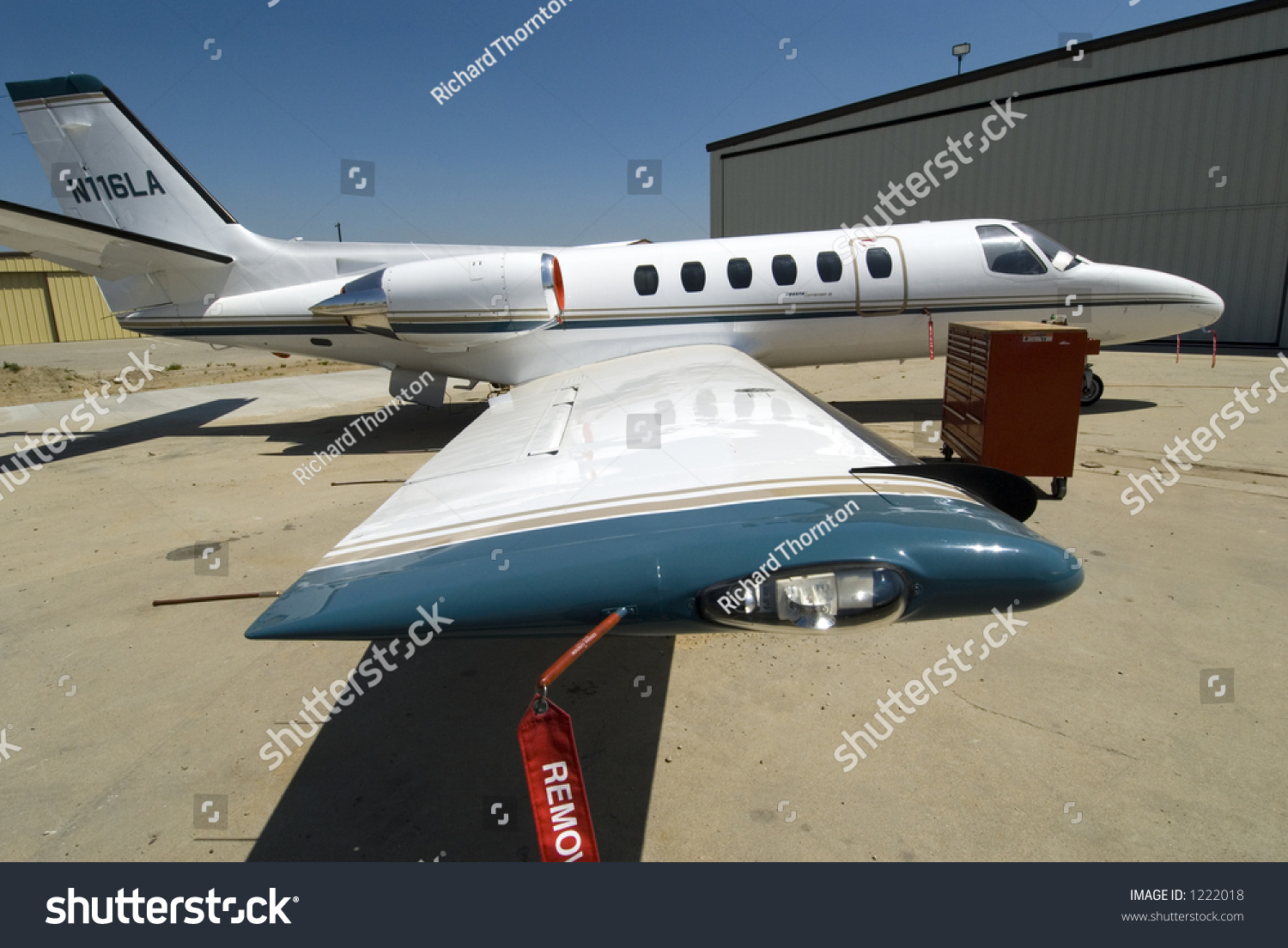 Maintenance Area Business Jet Cessna Citation Stock Photo Edit Now