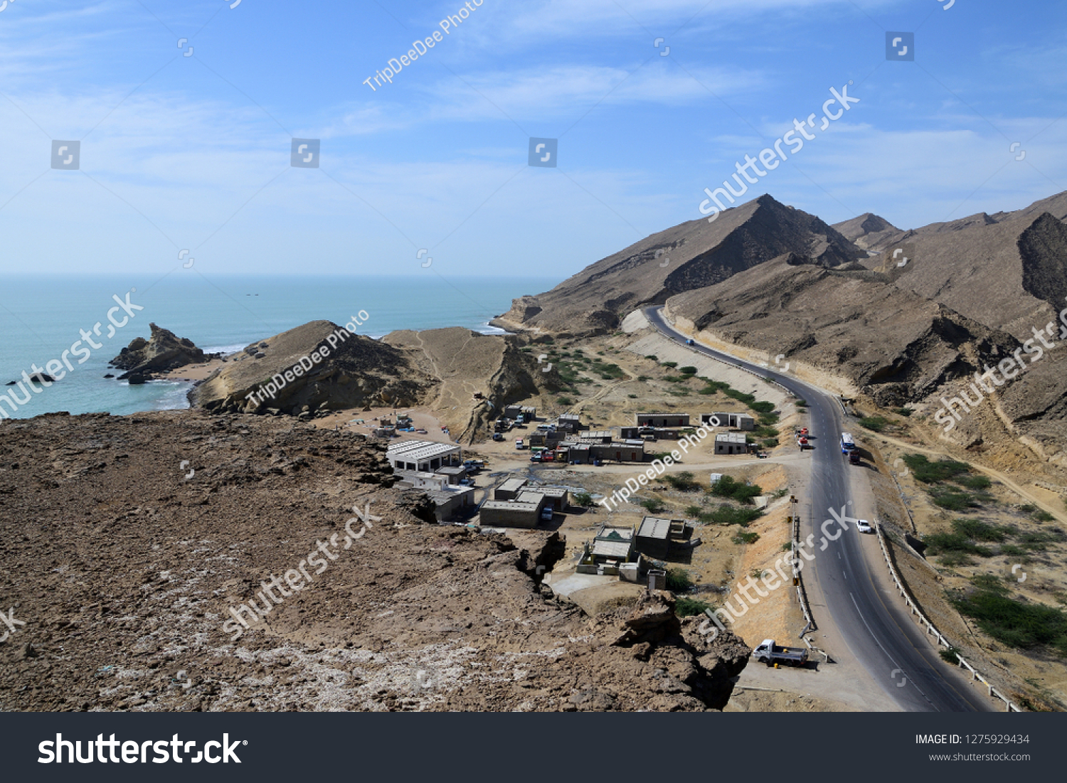 Makran Coastal Highway Pakistan Which Extends 스톡 사진 1275929434