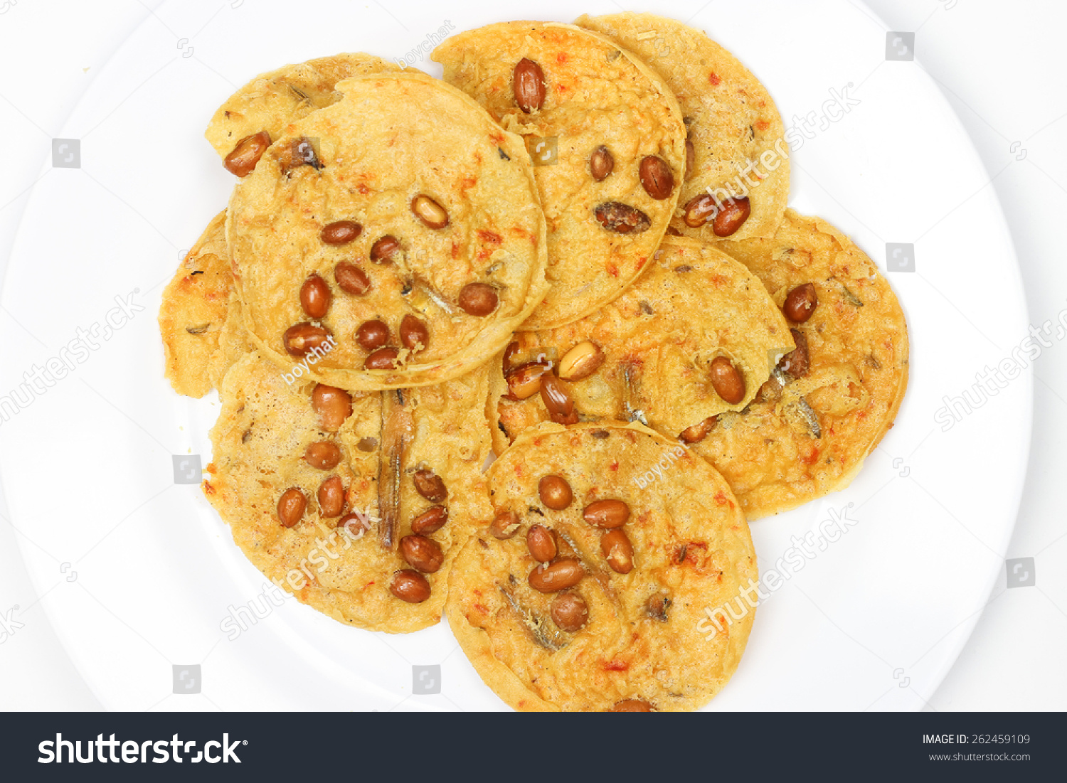 Malay Cookies Malaysian Cookies On White Stock Photo Edit Now 262459109