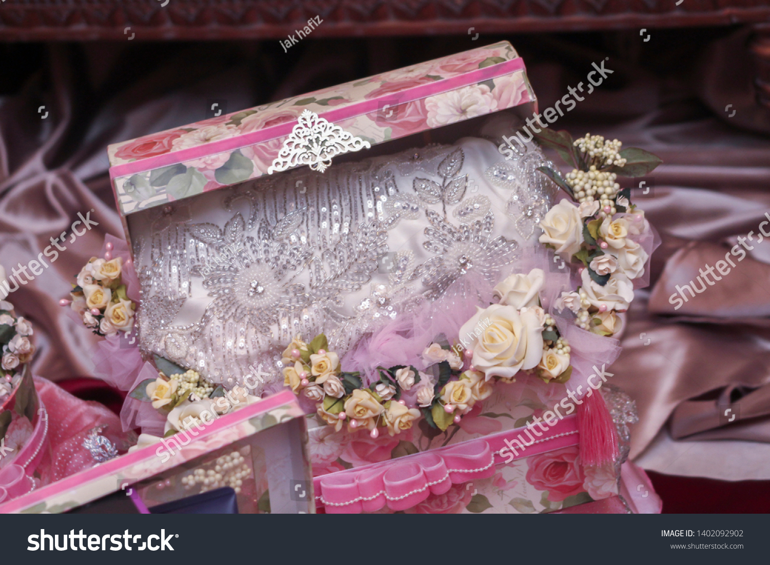 Malay Wedding Hantaran Gift During Solemnization Royalty Free