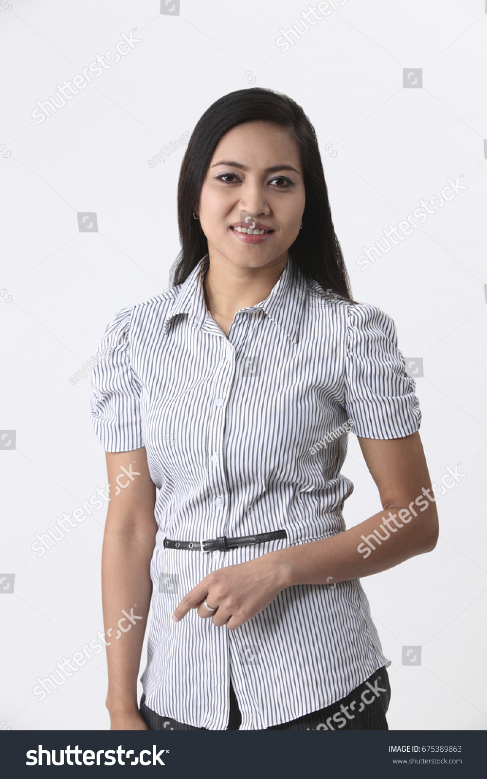 Malay Woman On White Background Stock Photo 675389863 | Shutterstock