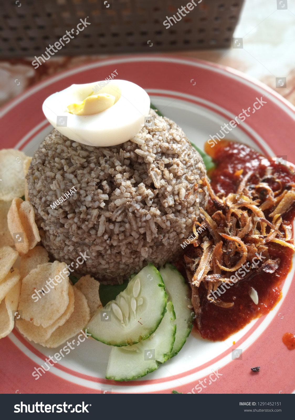 Malaysian Food Call Nasi Lemuni Lemuni Stock Photo Edit Now 1291452151