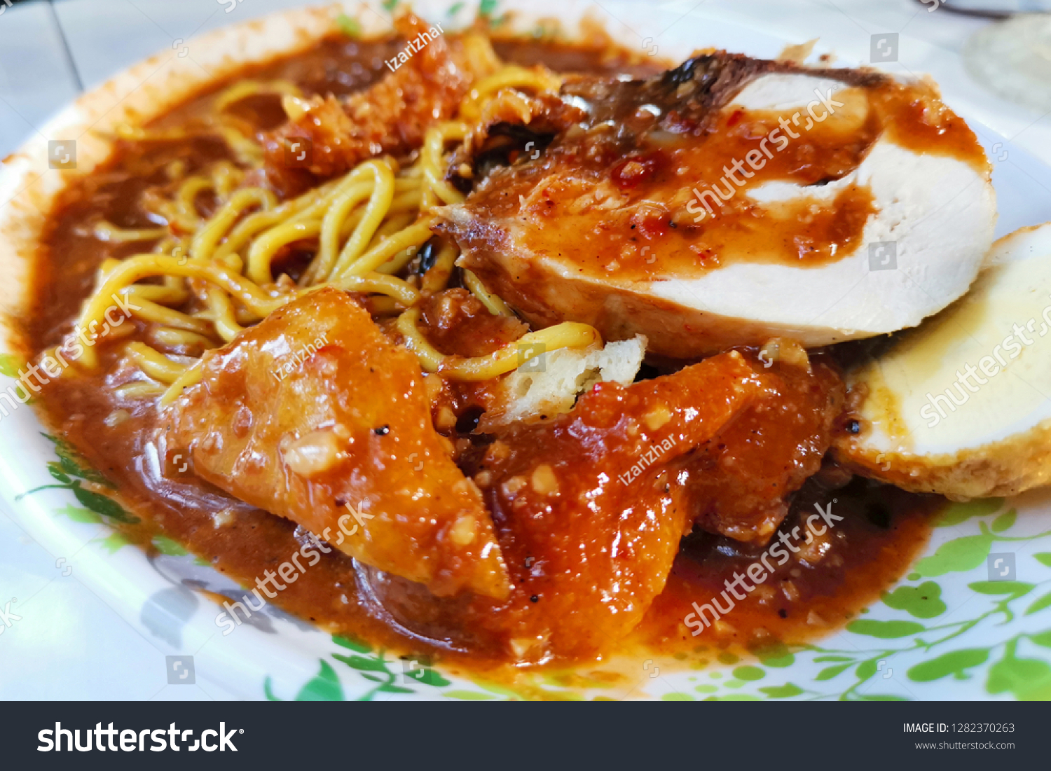 Malaysian Traditional Food Called Rojak Mee Stock Photo Edit Now 1282370263