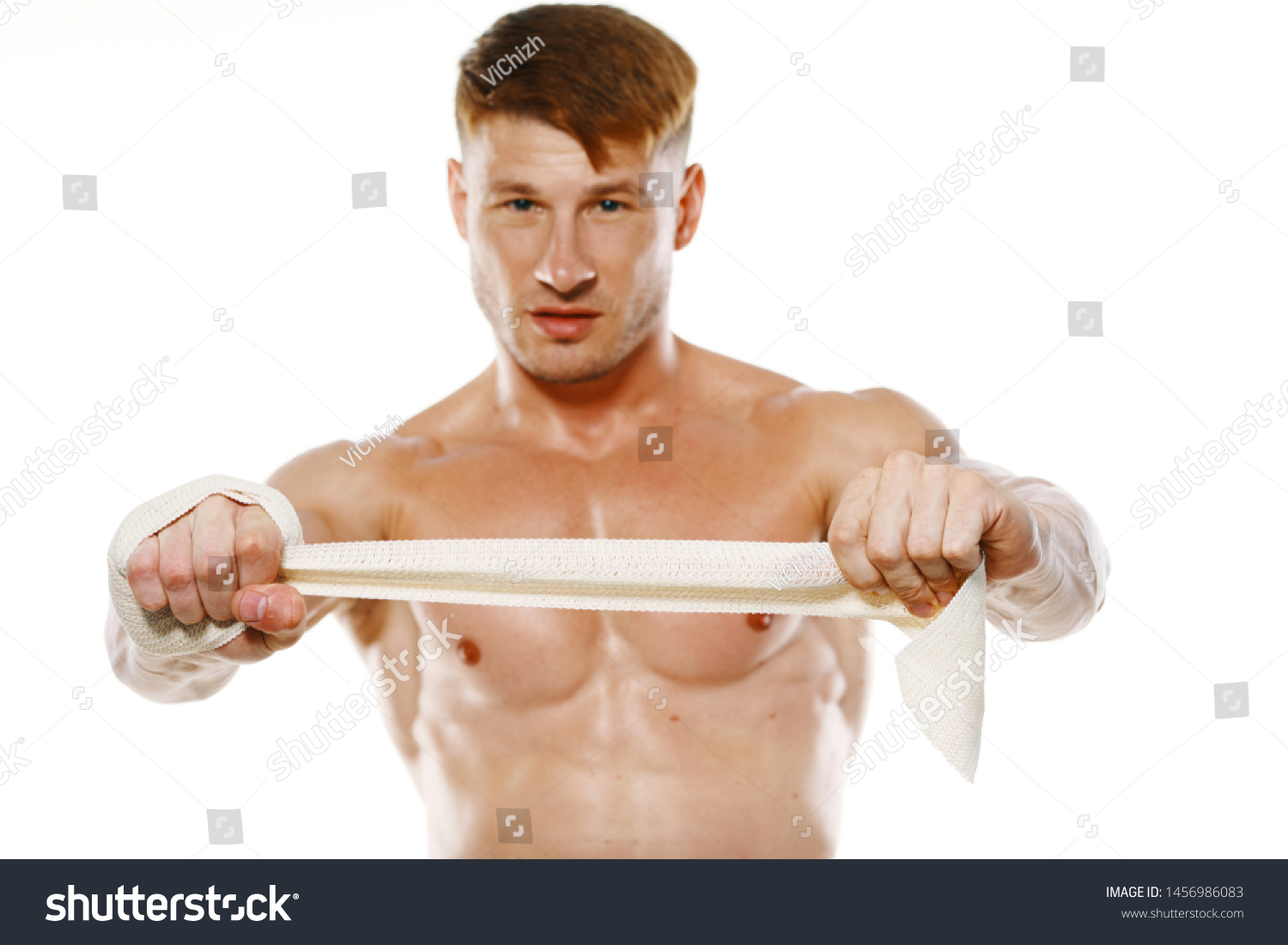 Male Athlete Naked Torso Stock Photo Shutterstock