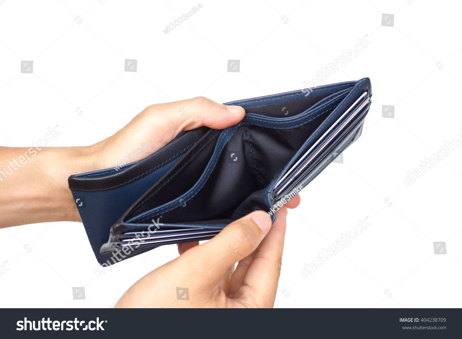 male hand purse