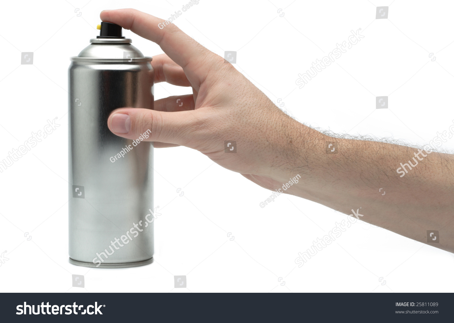 Male Hand Spraying On White Background Stock Photo 25811089 | Shutterstock