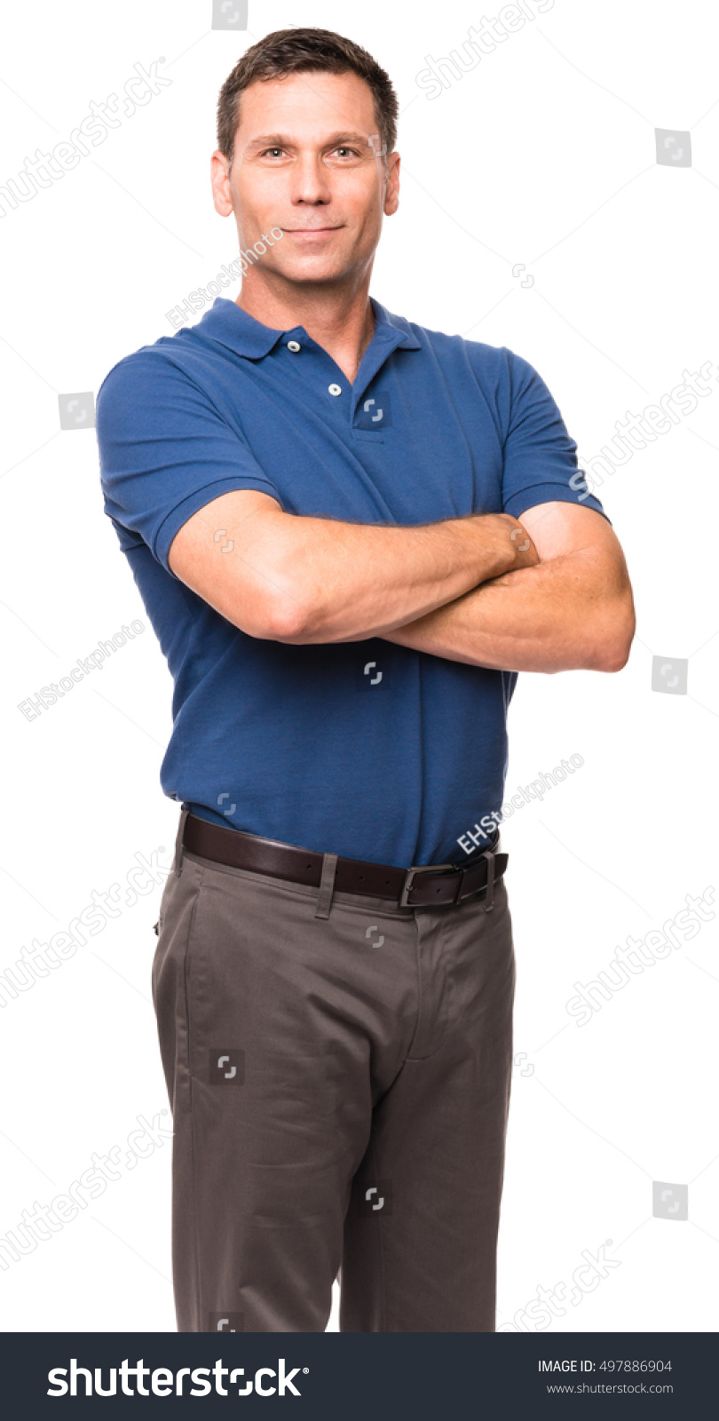 Male Man Business Causal Businessman Supervisor Stock Photo 497886904 ...