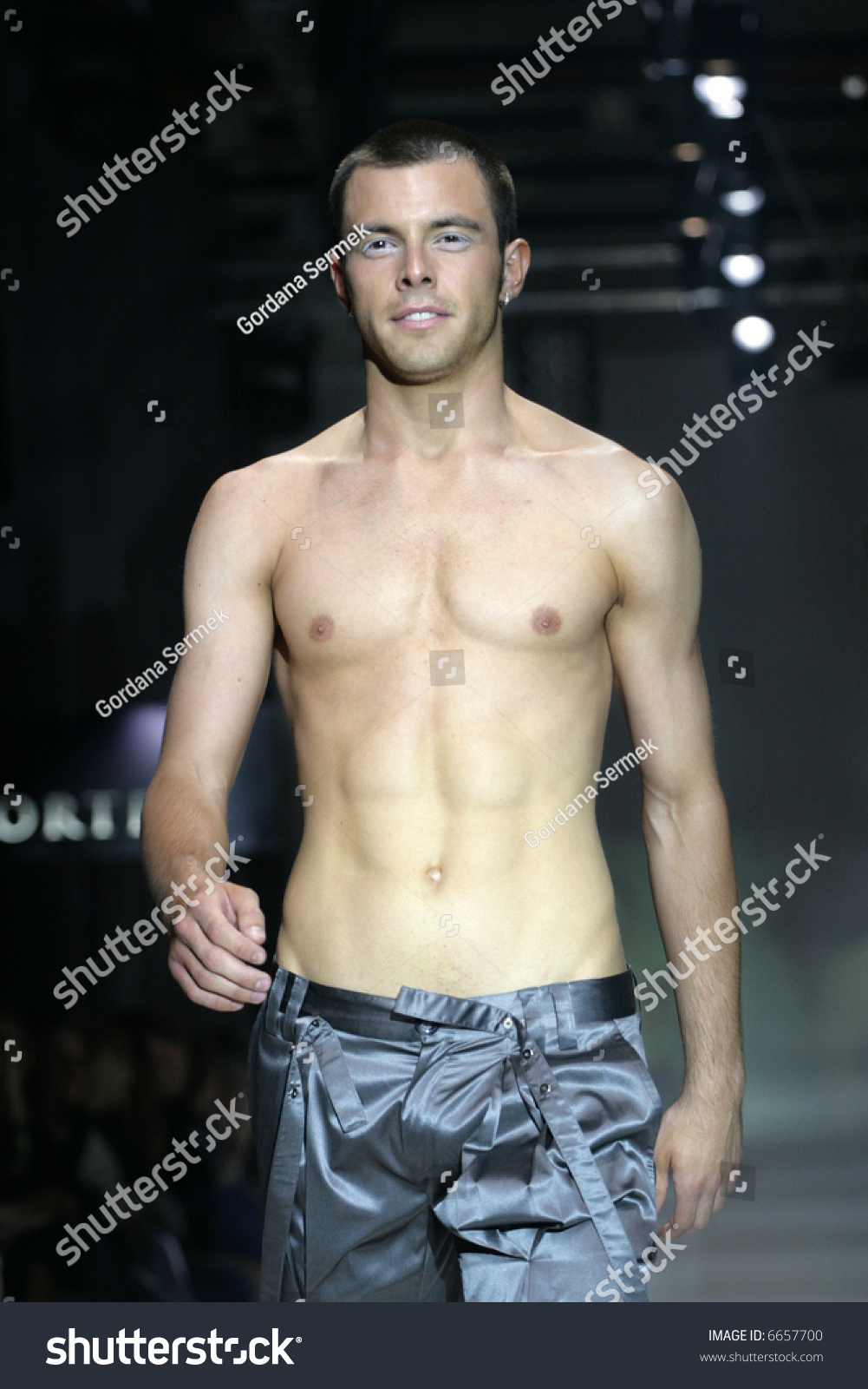 Male Model On A Catwalk Stock Photo 6657700 : Shutterstock