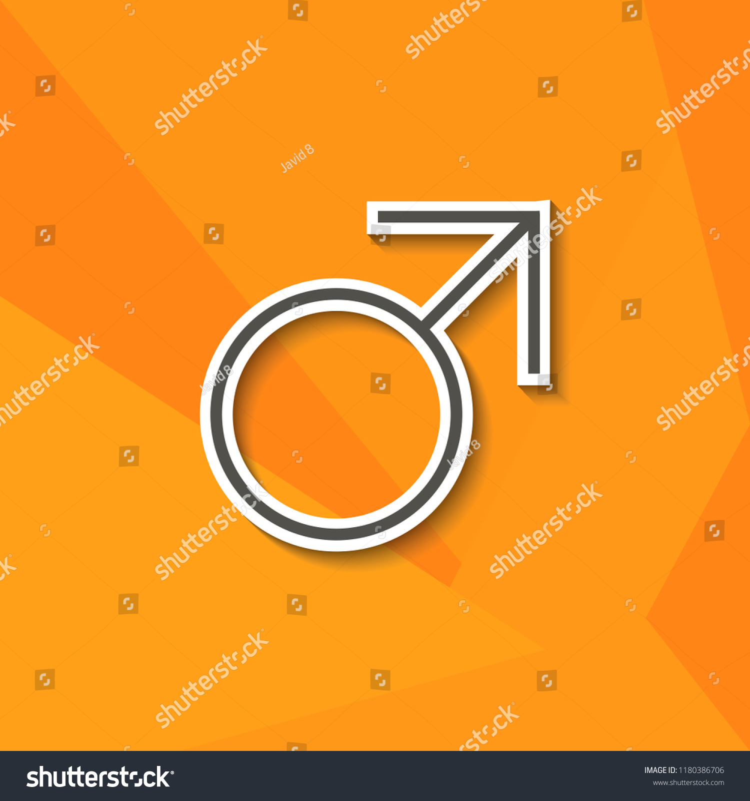 Male Sign Icon Male Sex Symbol Stock Illustration 1180386706 Shutterstock