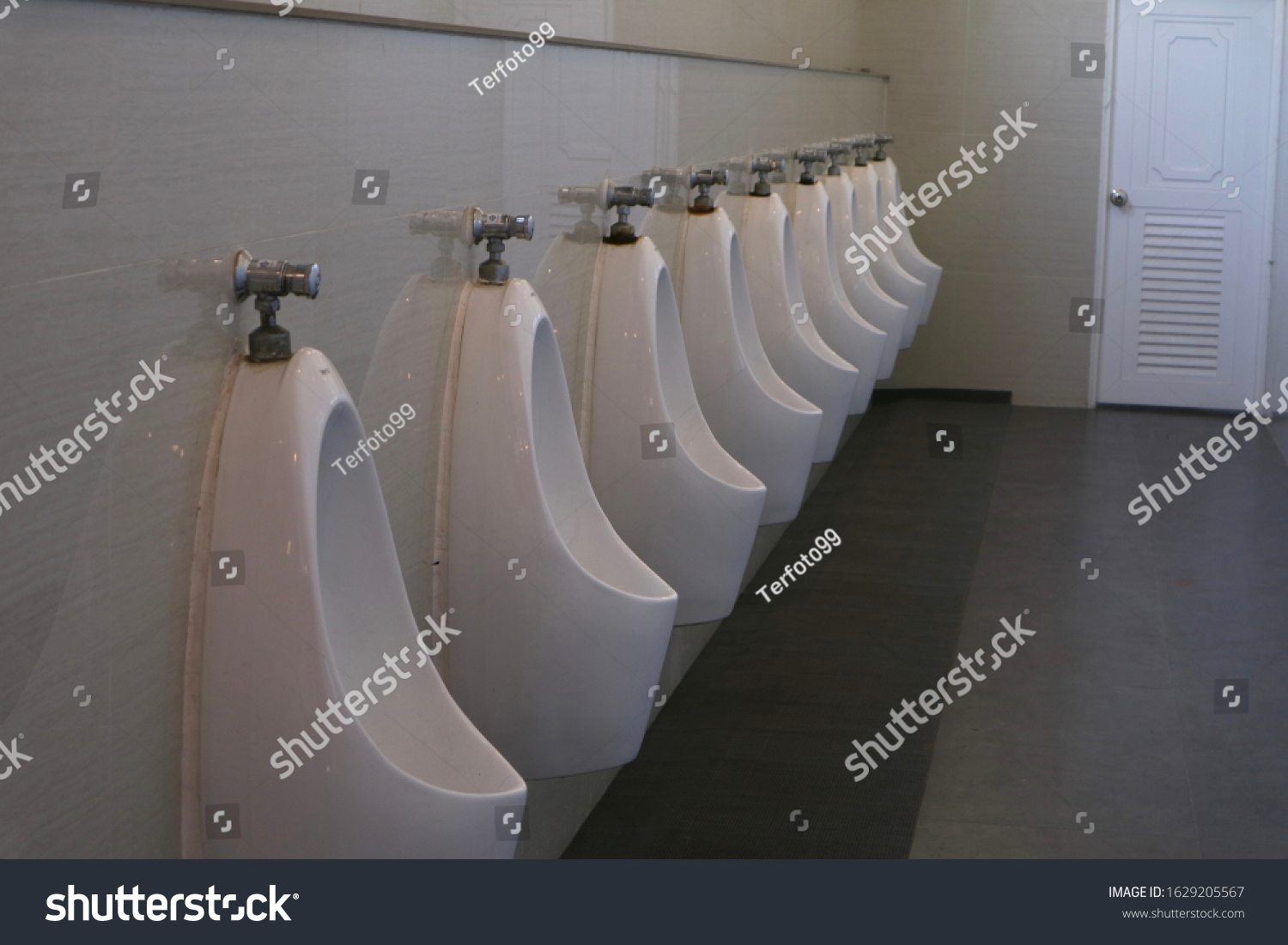 Male Toilet Bowl Lined White Stock Photo 1629205567 | Shutterstock