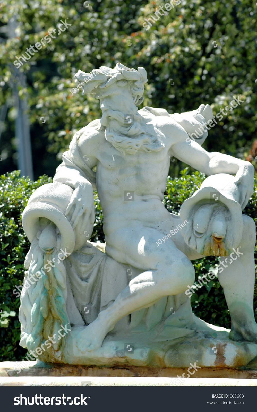 Male Water Fountain Statue Stock Photo 508600 