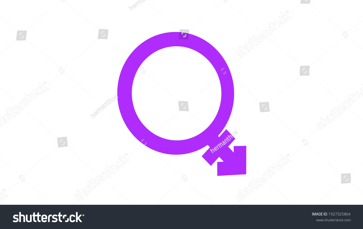 Male Female Transgender Sex Symbol Rotating ภาพประกอบสต็อก 1927325864