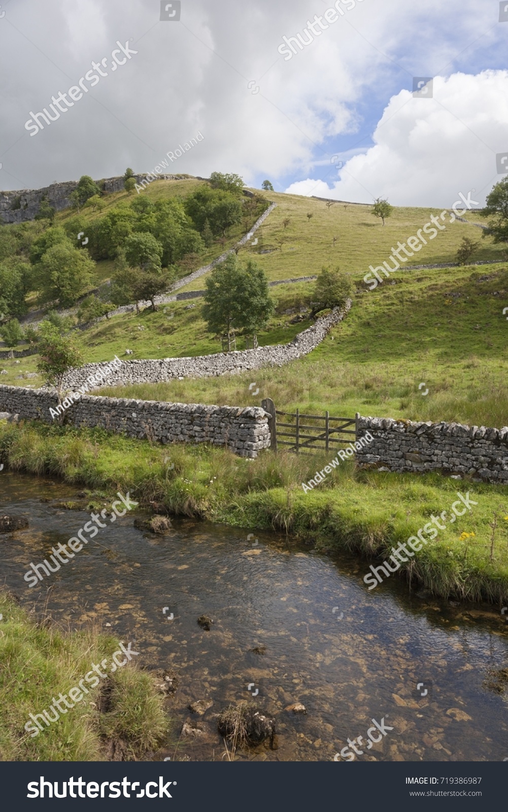 Malham Beck Malham Cove Yorkshire Dales Stock Photo Edit Now