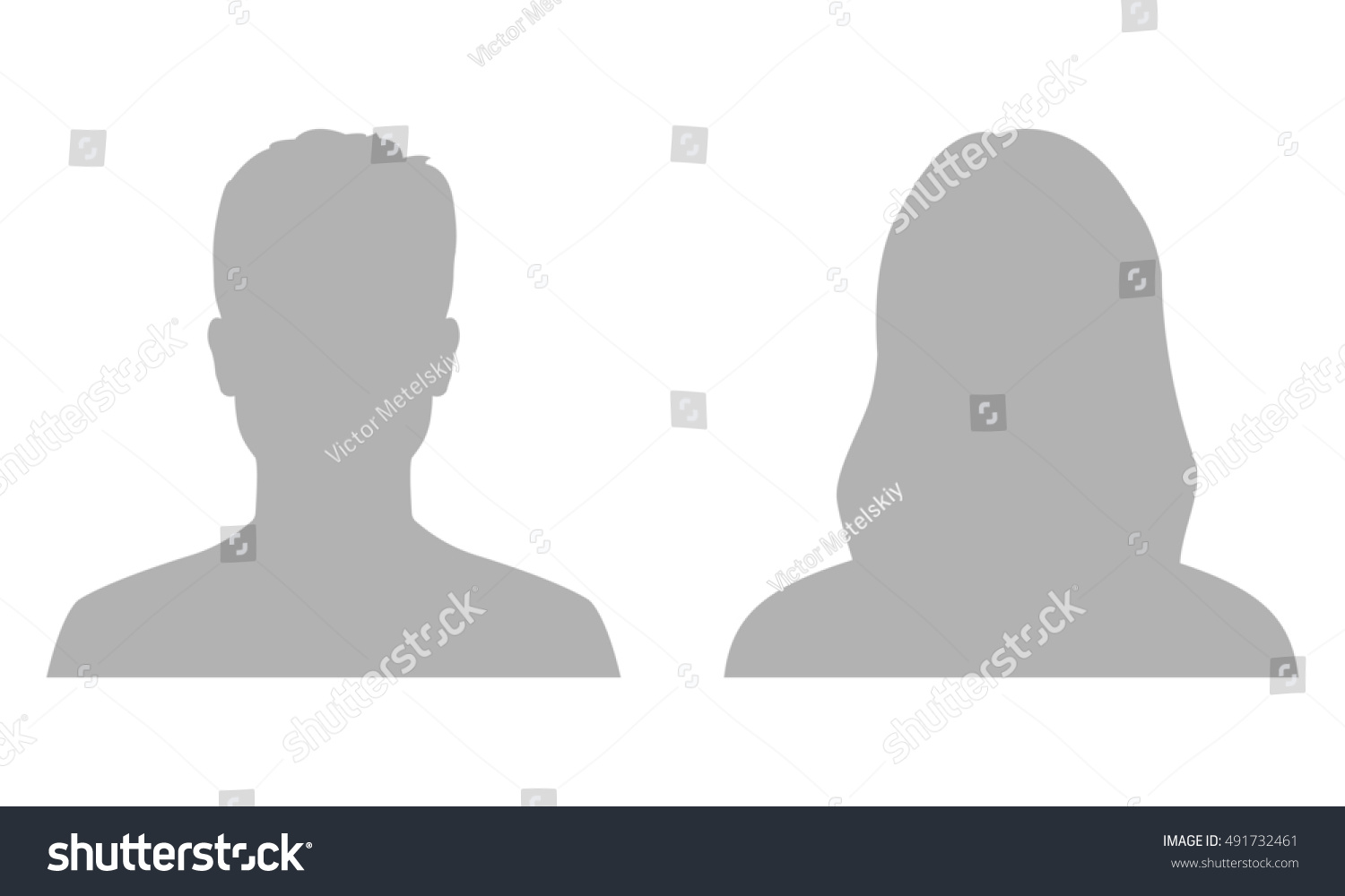 Man Woman Avatar Profile Male Female Stock Illustration 491732461