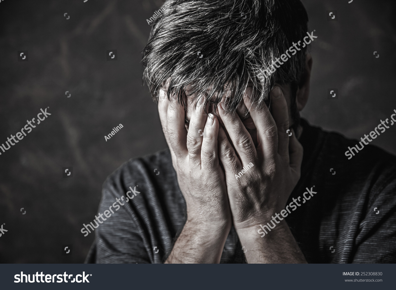 Man Closed His Eyes To Pray Stock Photo 252308830 : Shutterstock
