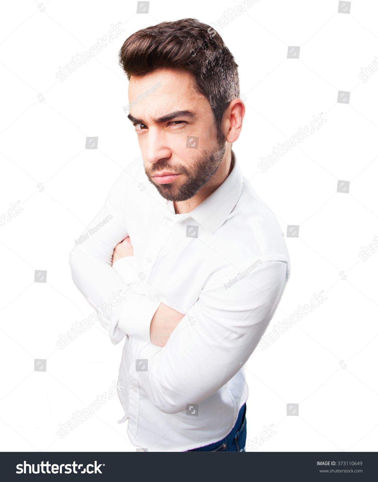 Man Doing Suspicious Gesture Stock Photo 373110649 - Shutterstock