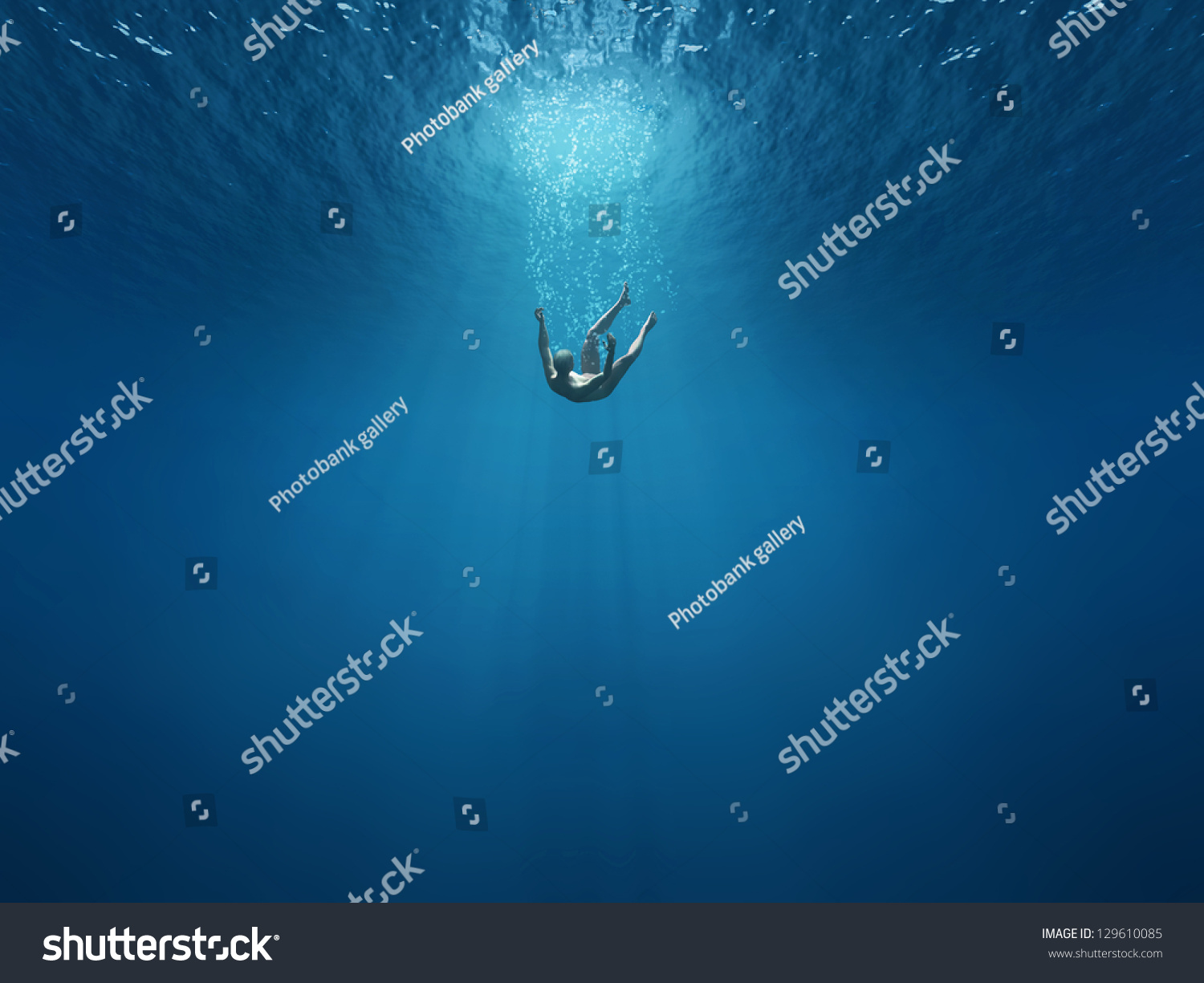 Man Falls Into The Depths Stock Photo 129610085 : Shutterstock 