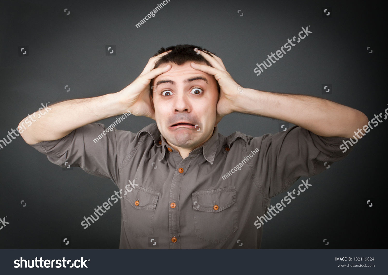 Man Go Crazy Stock Photo 132119024 : Shutterstock