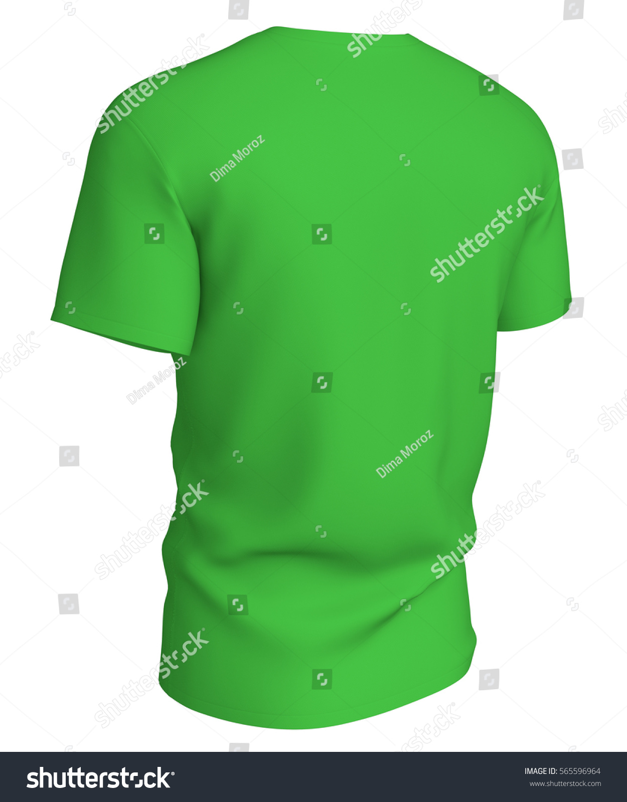 Man Green Tshirt Design Template Isolated Stock Illustration 565596964